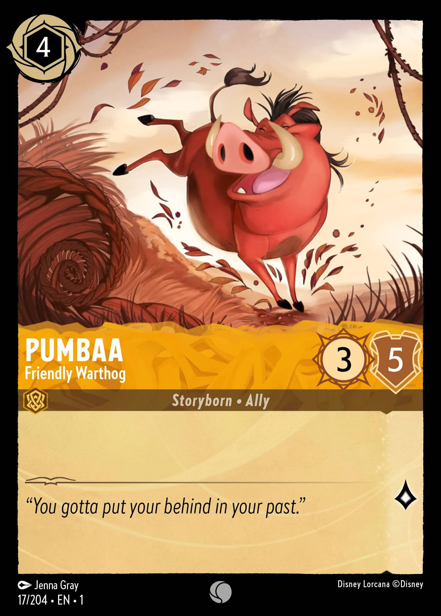 Pumbaa - Friendly Warthog (001-017)