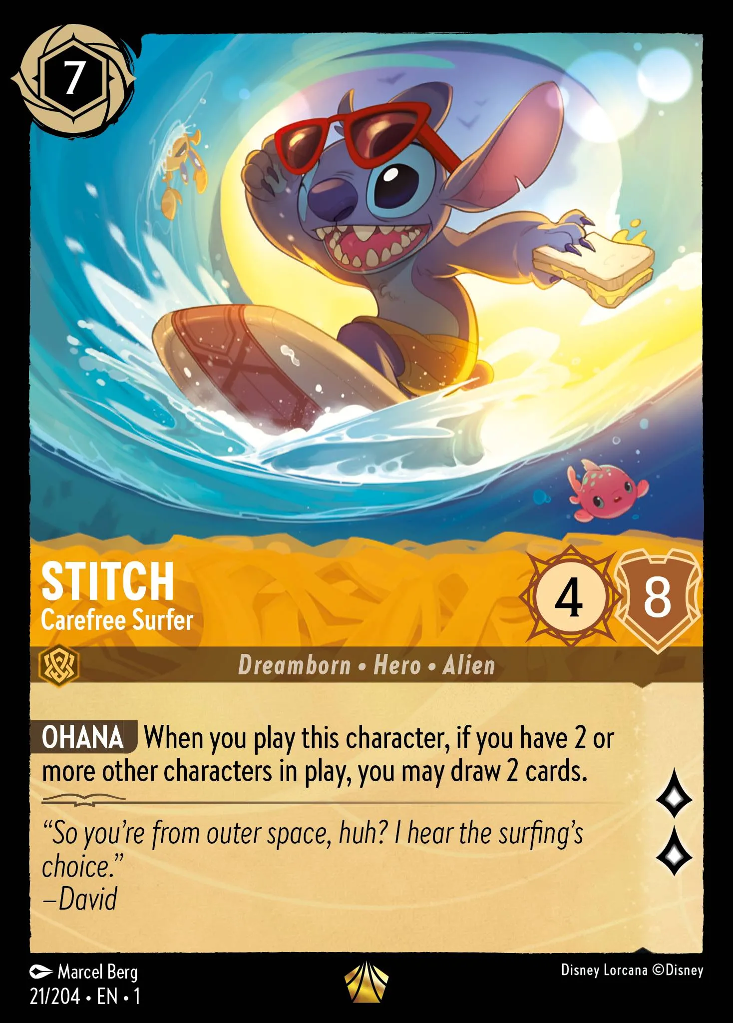 Stitch - Carefree Surfer (001-021)