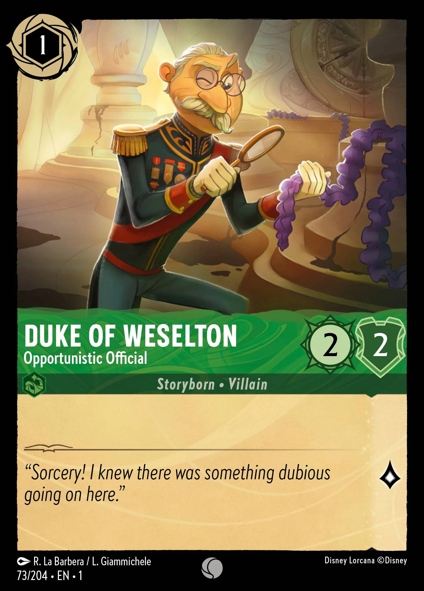 Duke of Weselton - Opportunistic Official (001-073)