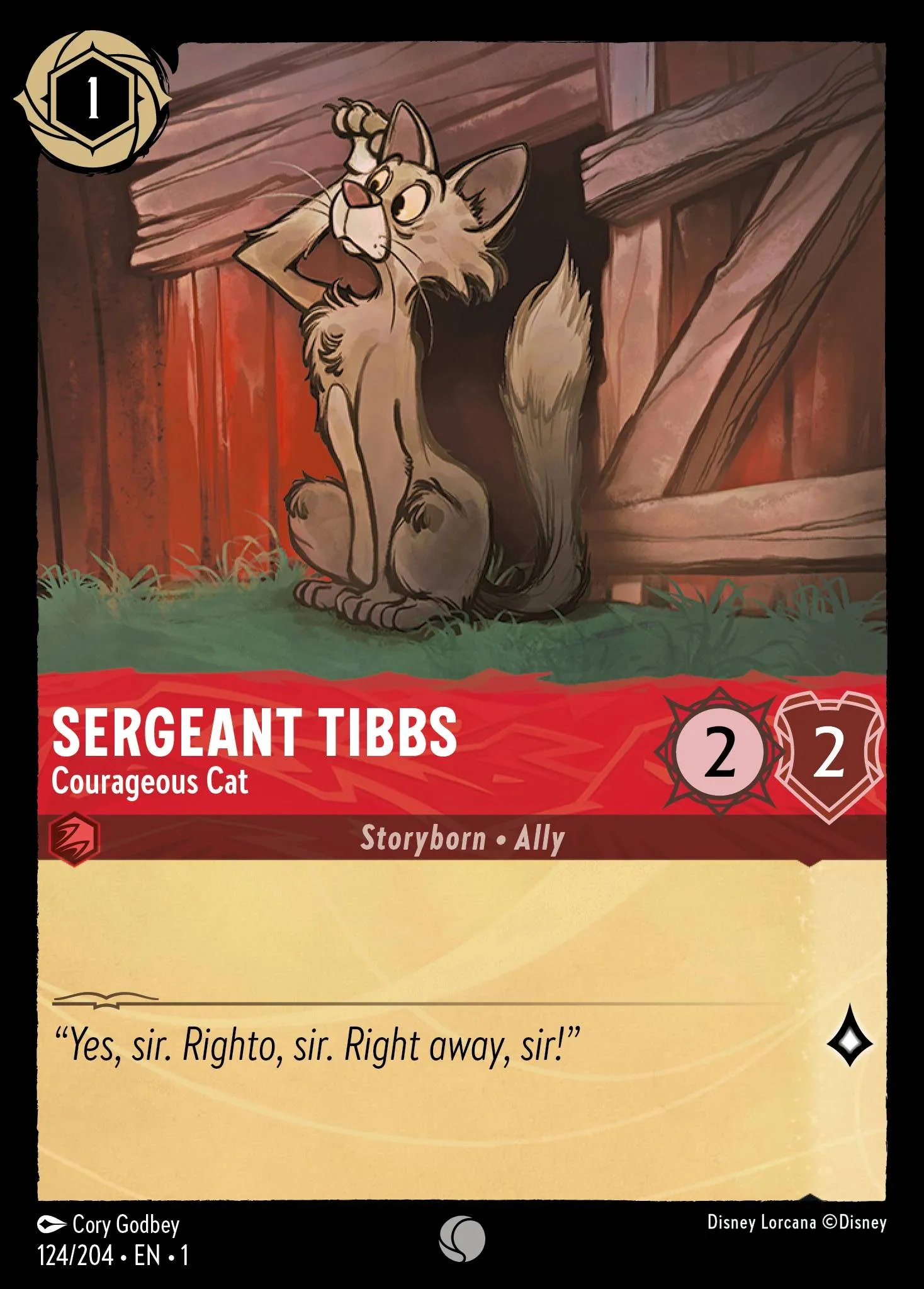 Sergeant Tibbs - Courageous Cat (001-124)