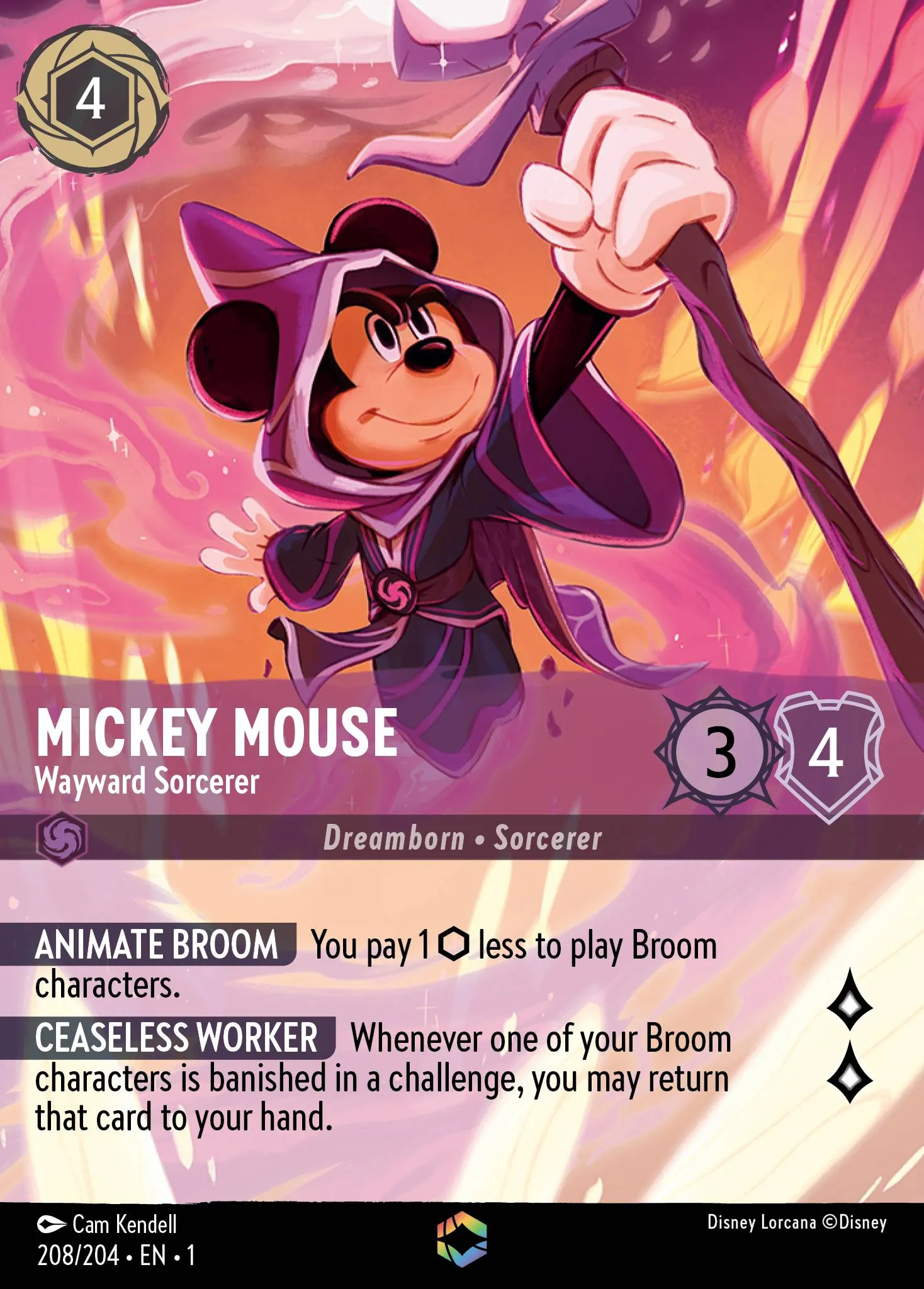 Mickey Mouse - Wayward Sorcerer (001-208)