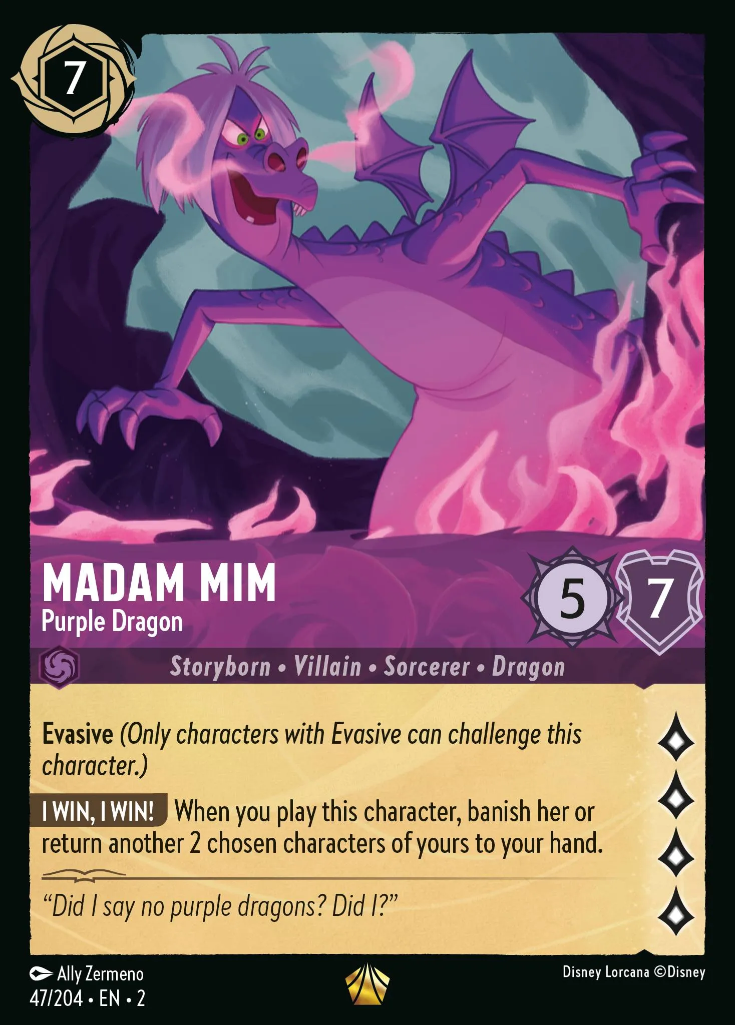 Madam Mim - Purple Dragon (002-047)