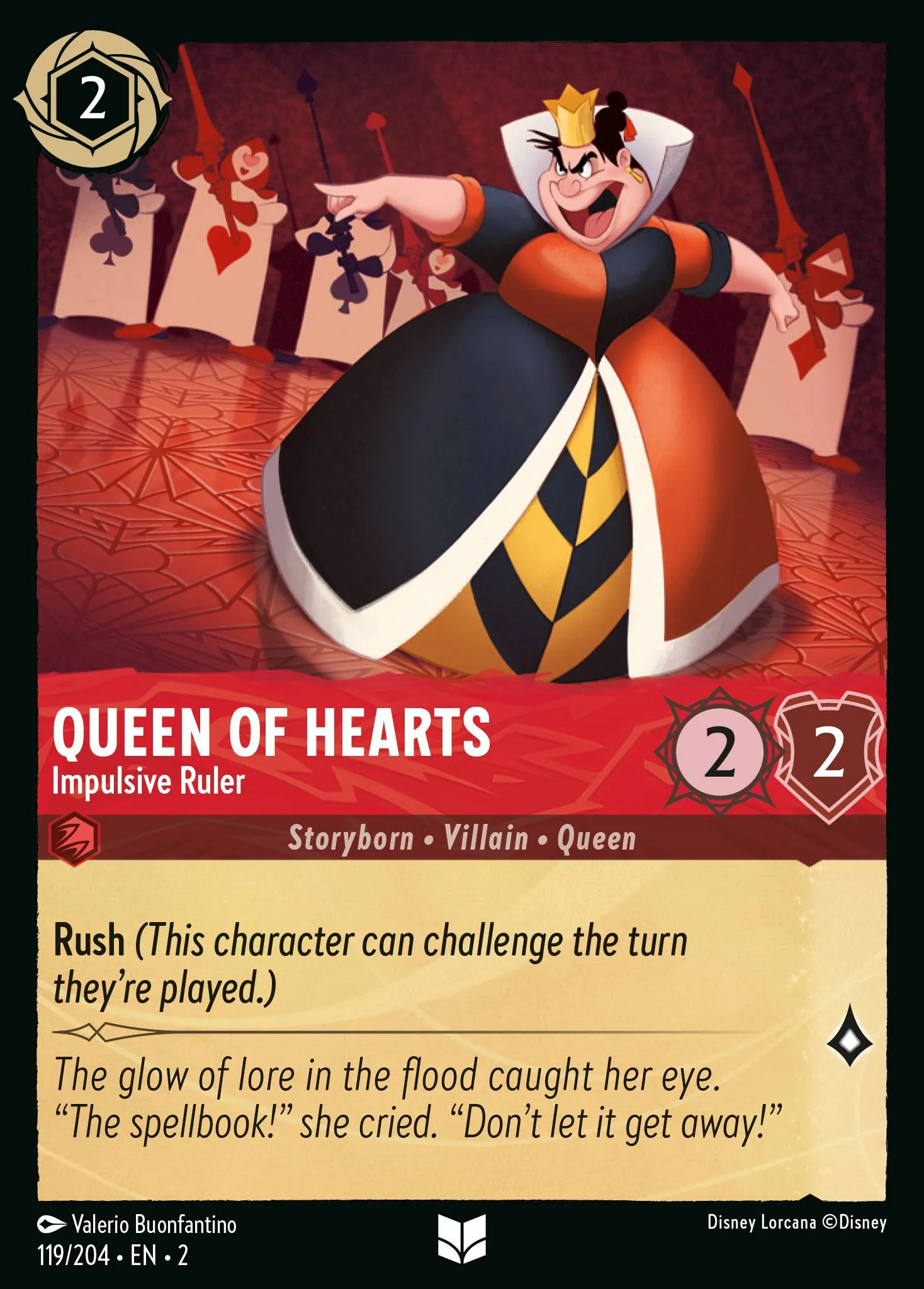 Queen of Hearts - Impulsive Ruler (002-119)