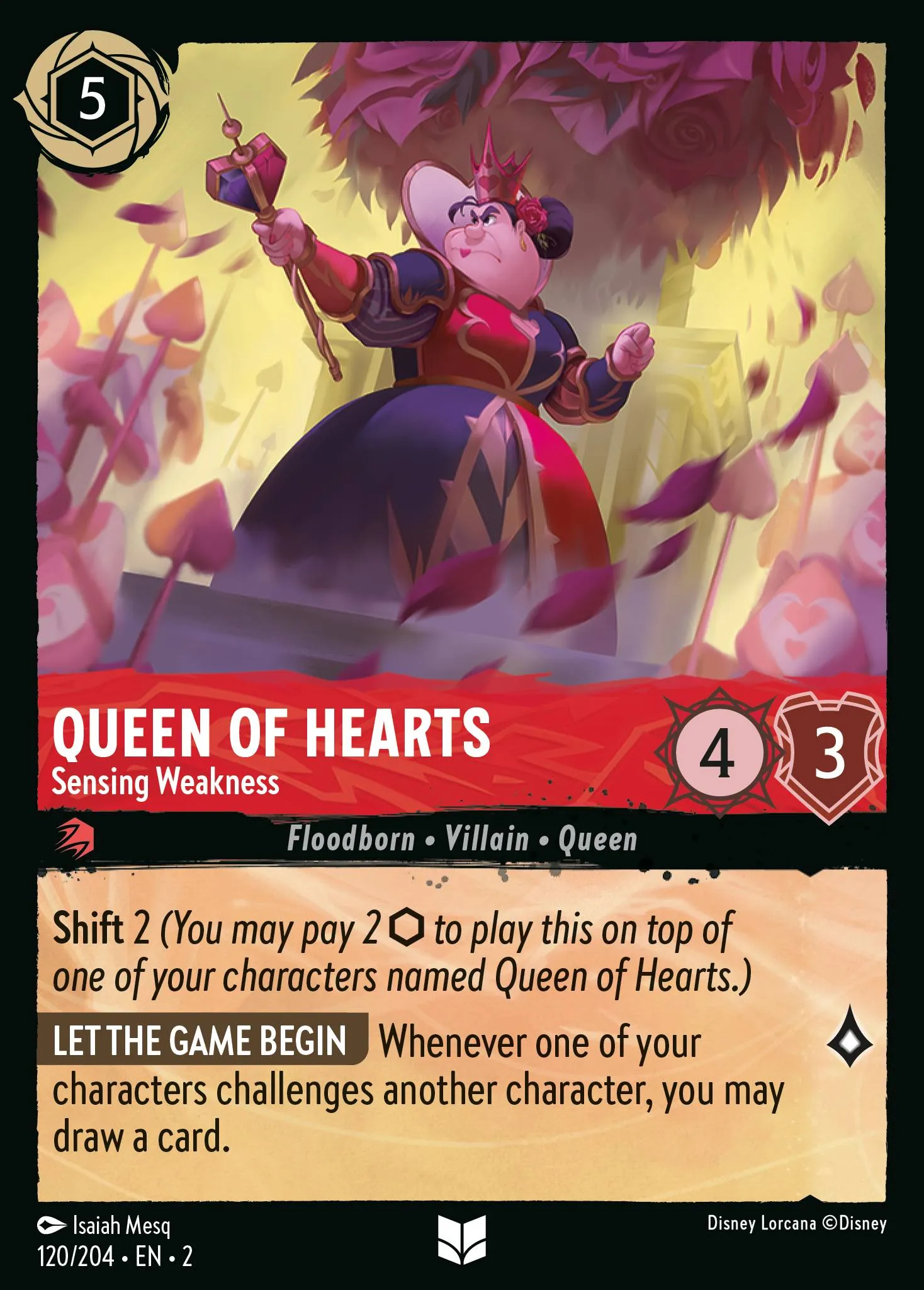 Queen of Hearts - Sensing Weakness (002-120)