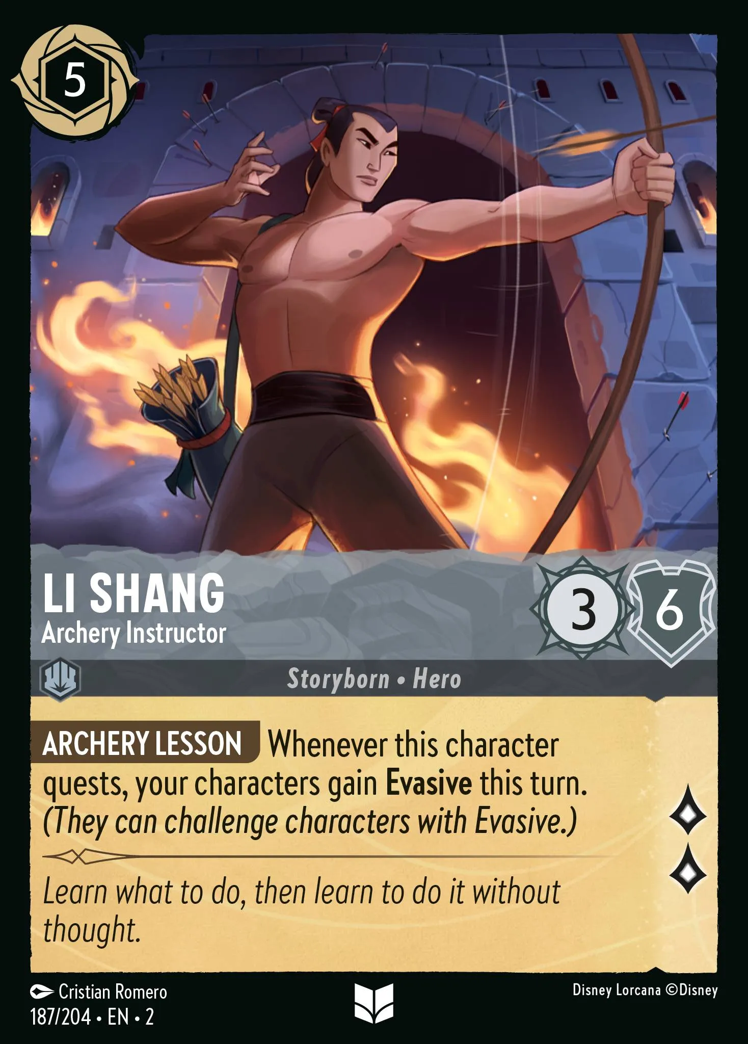 Li Shang - Archery Instructor (002-187)