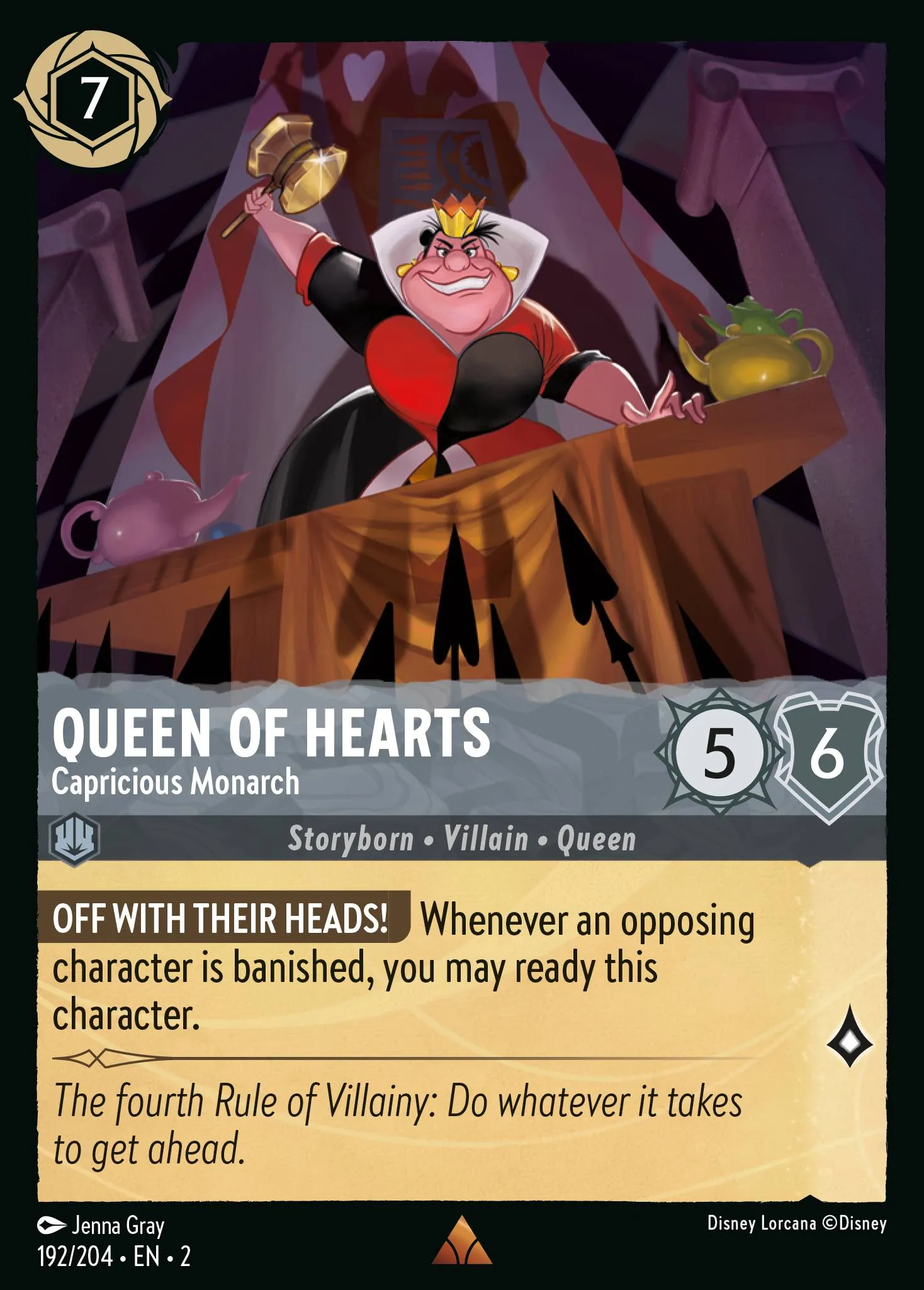 Queen of Hearts - Capricious Monarch (002-192)