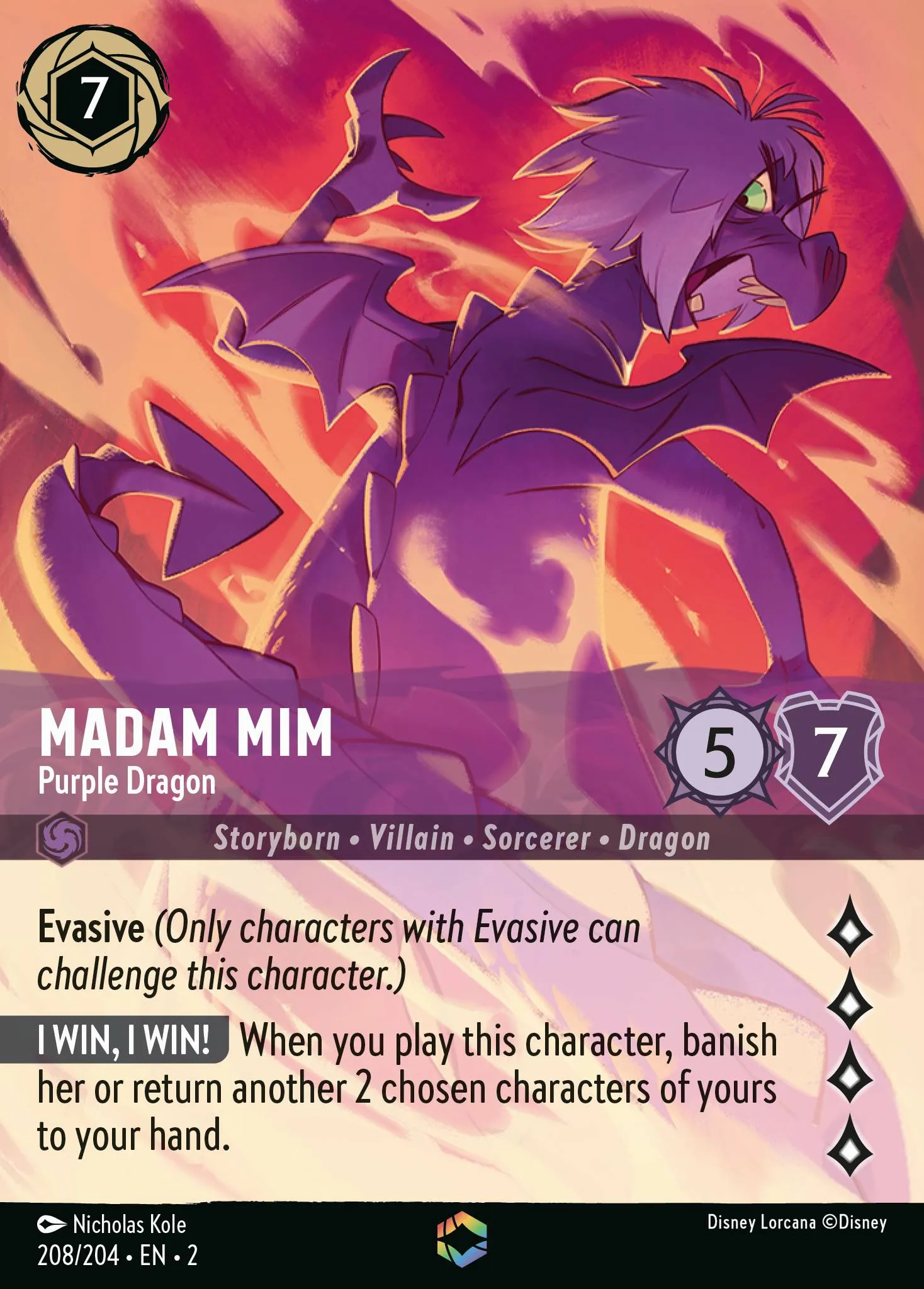 Madam Mim - Purple Dragon (002-208)