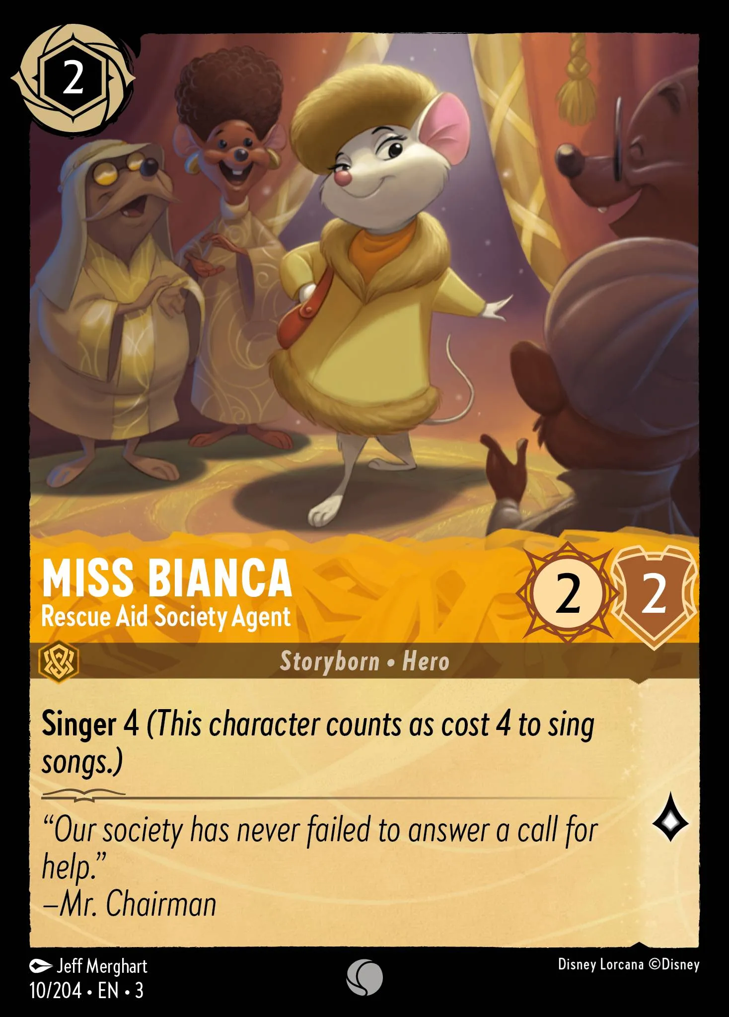 Miss Bianca - Rescue Aid Society Agent (003-010)