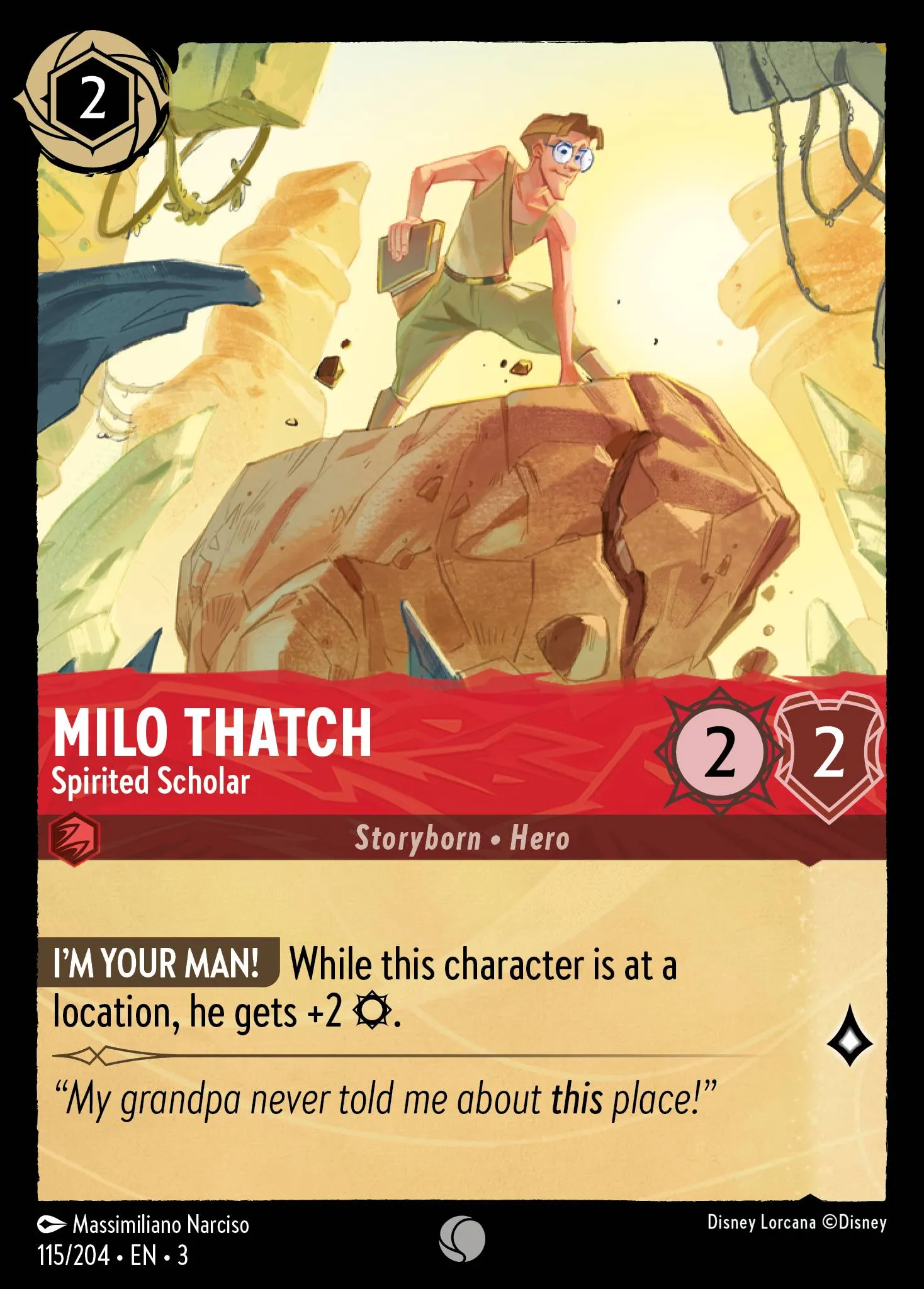 Milo Thatch - Spirited Scholar (003-115)