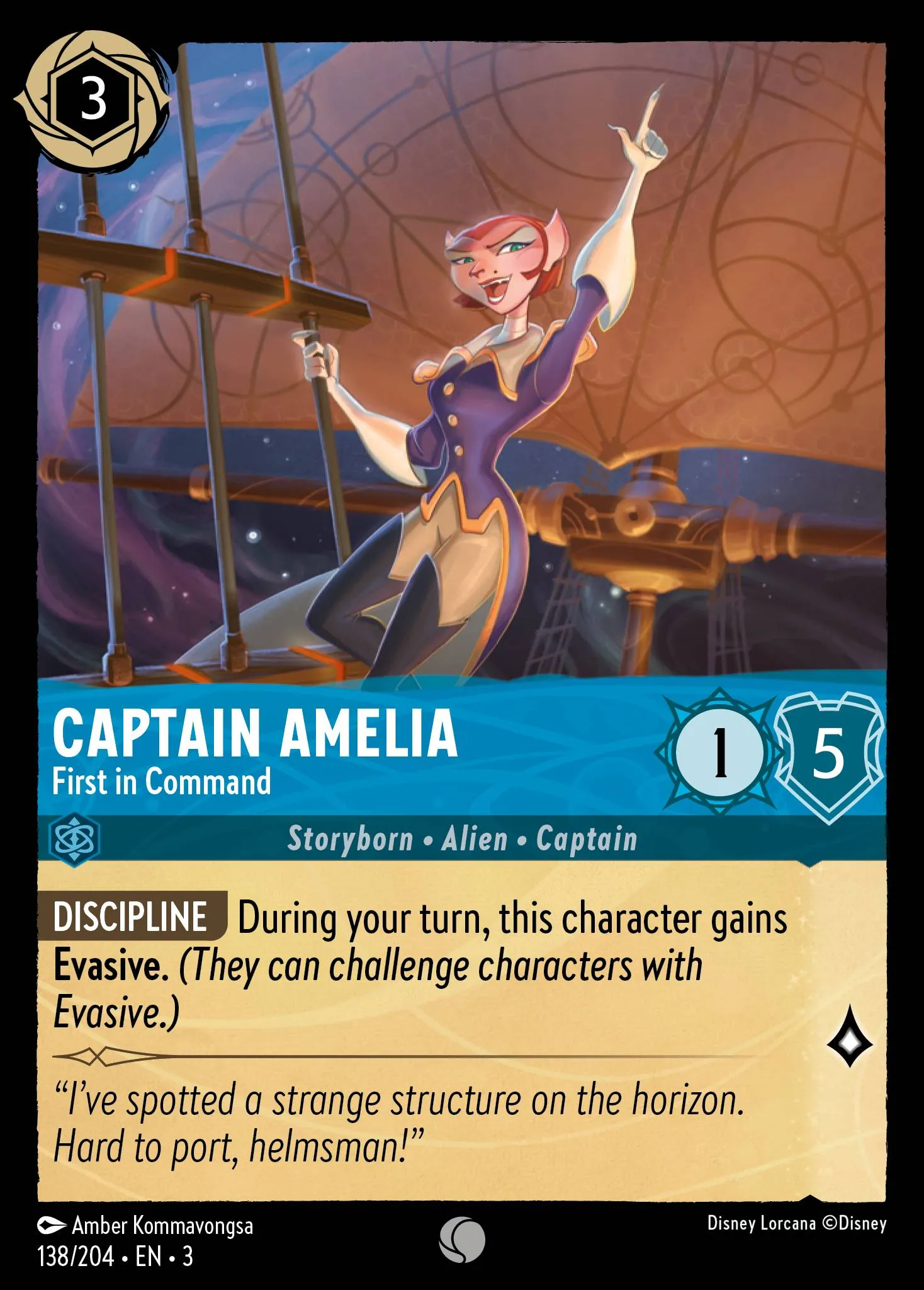 Captain Amelia - First in Command (003-138)