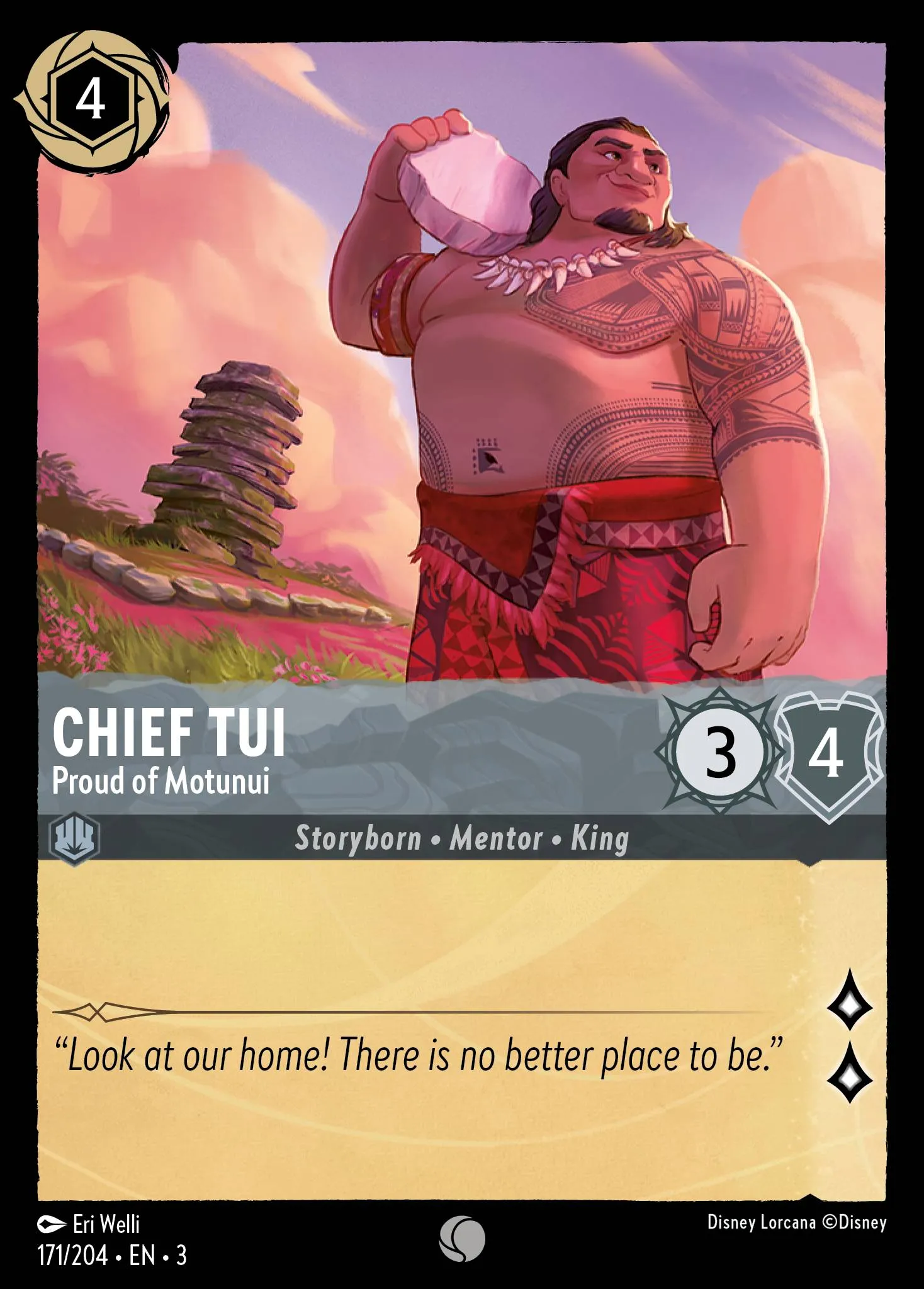 Chief Tui - Proud of Motunui (003-171)