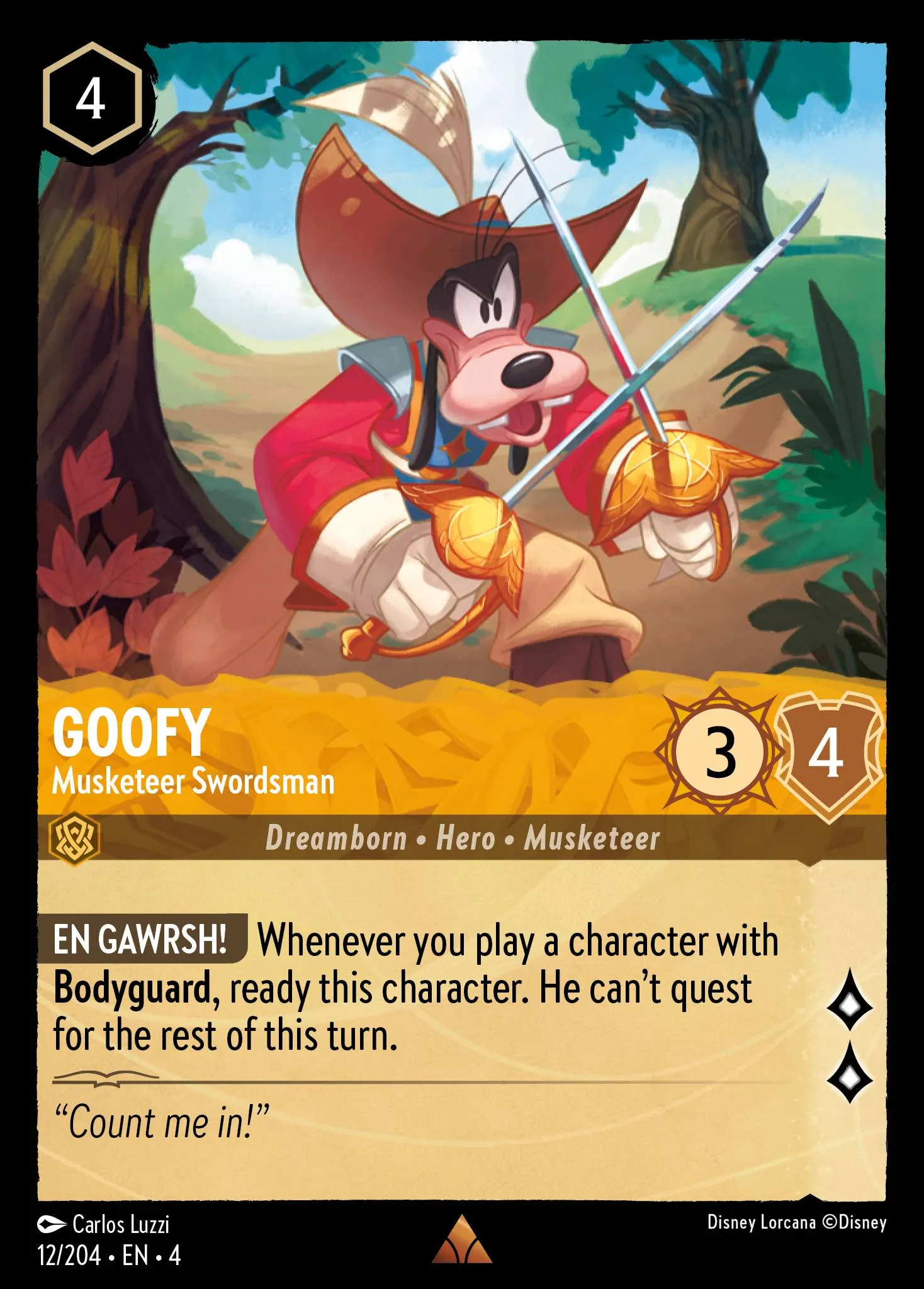 Goofy - Musketeer Swordsman (004-012)