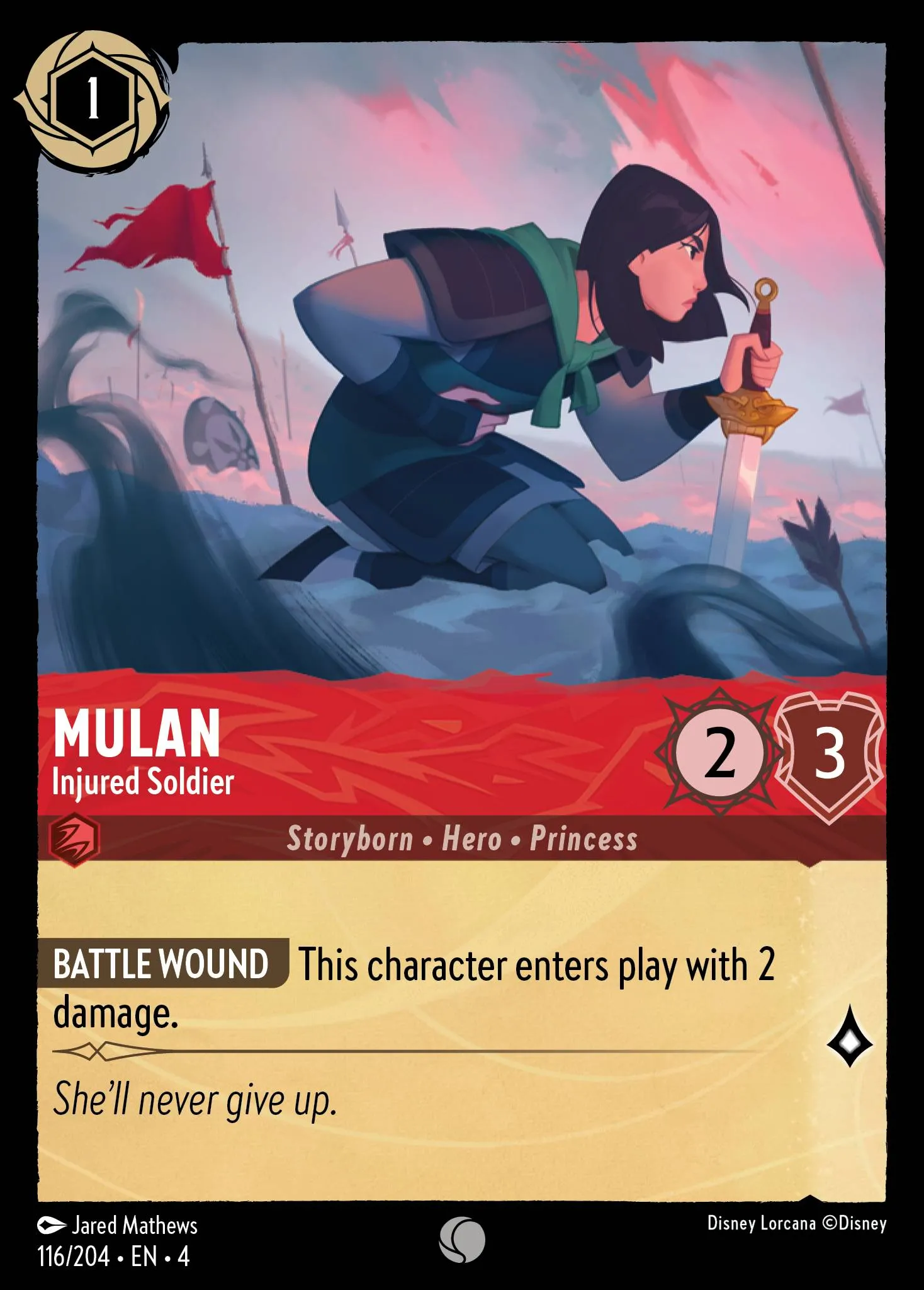Mulan - Injured Soldier (004-116)