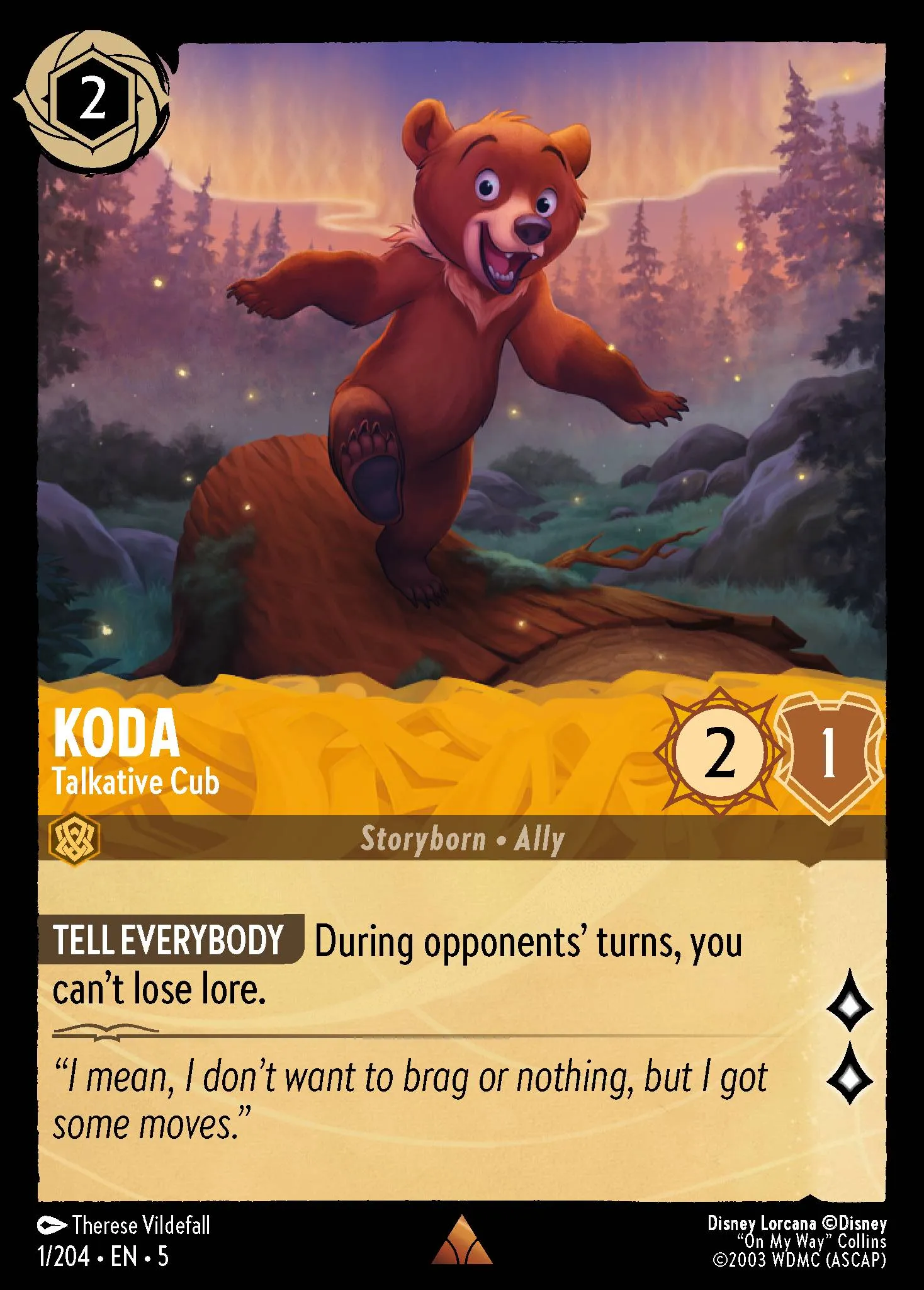 Koda - Talkative Cub (005-001)