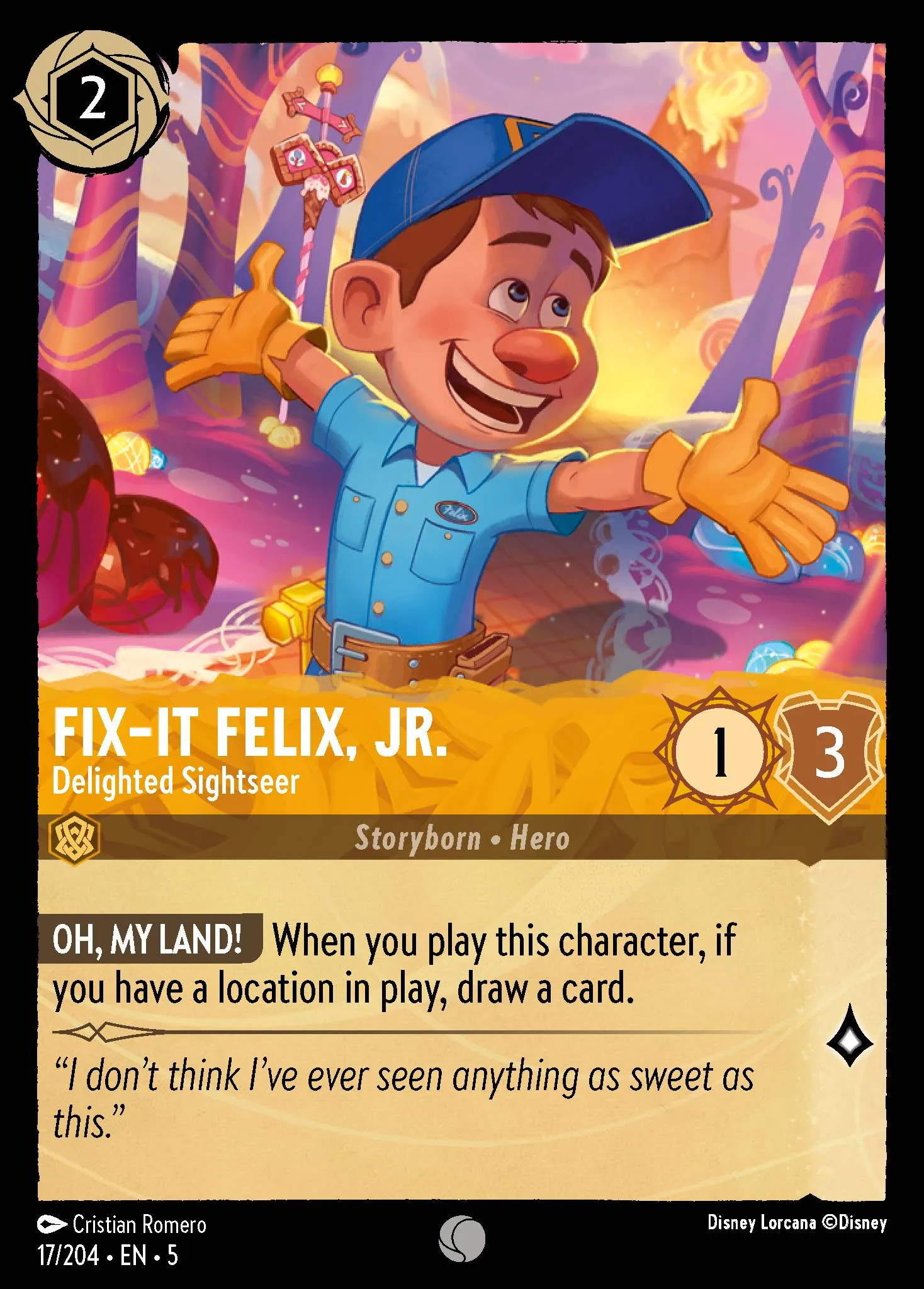 Fix-It Felix, Jr. - Delighted Sightseer (005-017)