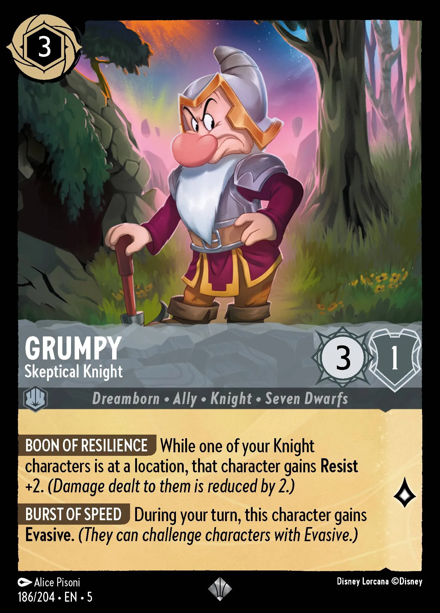 Grumpy - Skeptical Knight (005-186)
