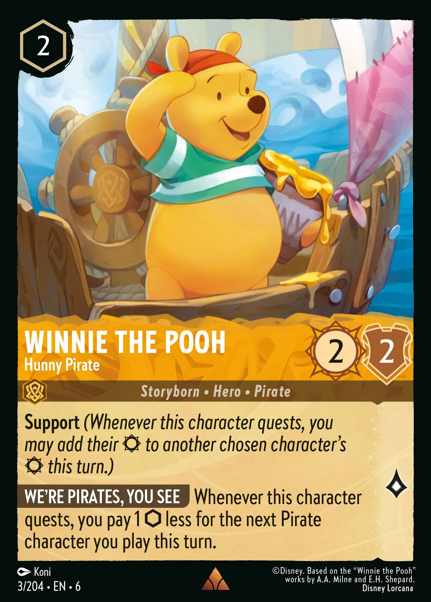 Winnie the Pooh - Hunny Pirate (006-003)