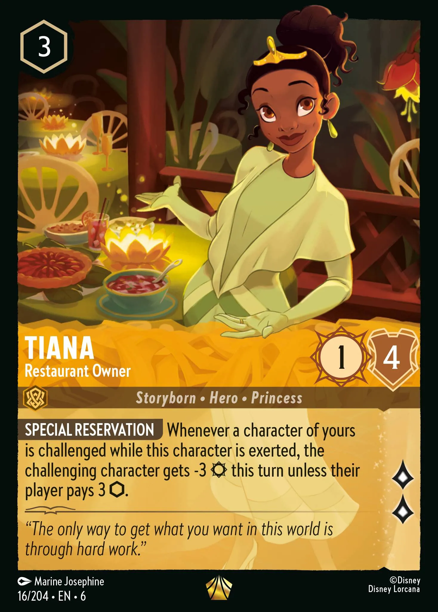 Tiana - Restaurant Owner (006-016)