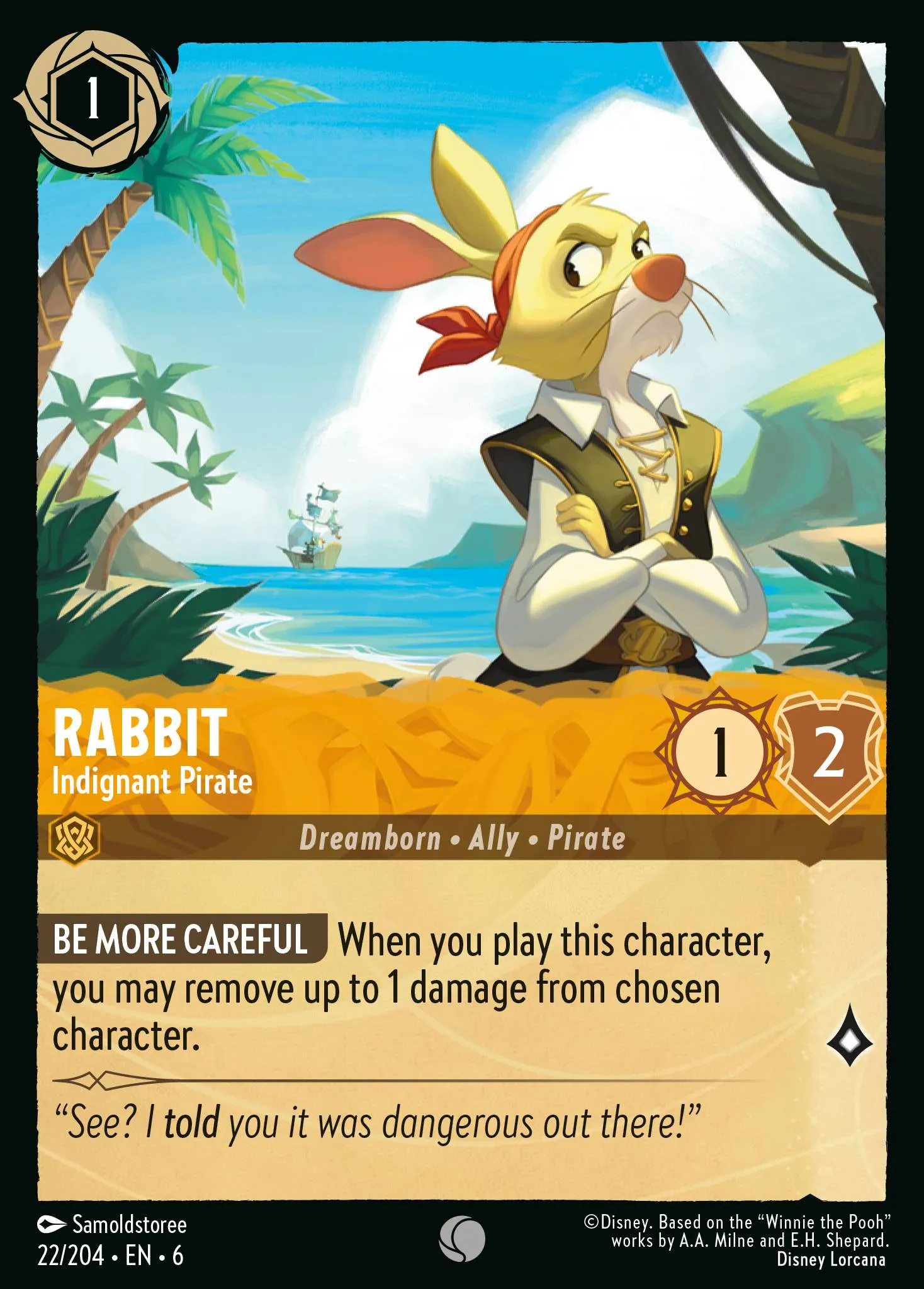 Rabbit - Indignant Pirate (006-022)