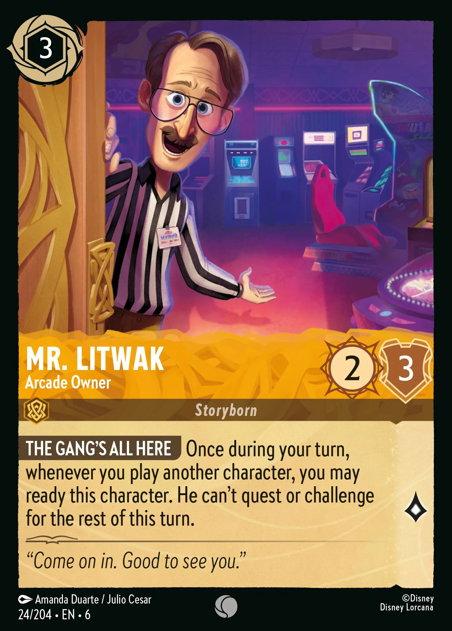 Mr. Litwak - Arcade Owner (006-024)