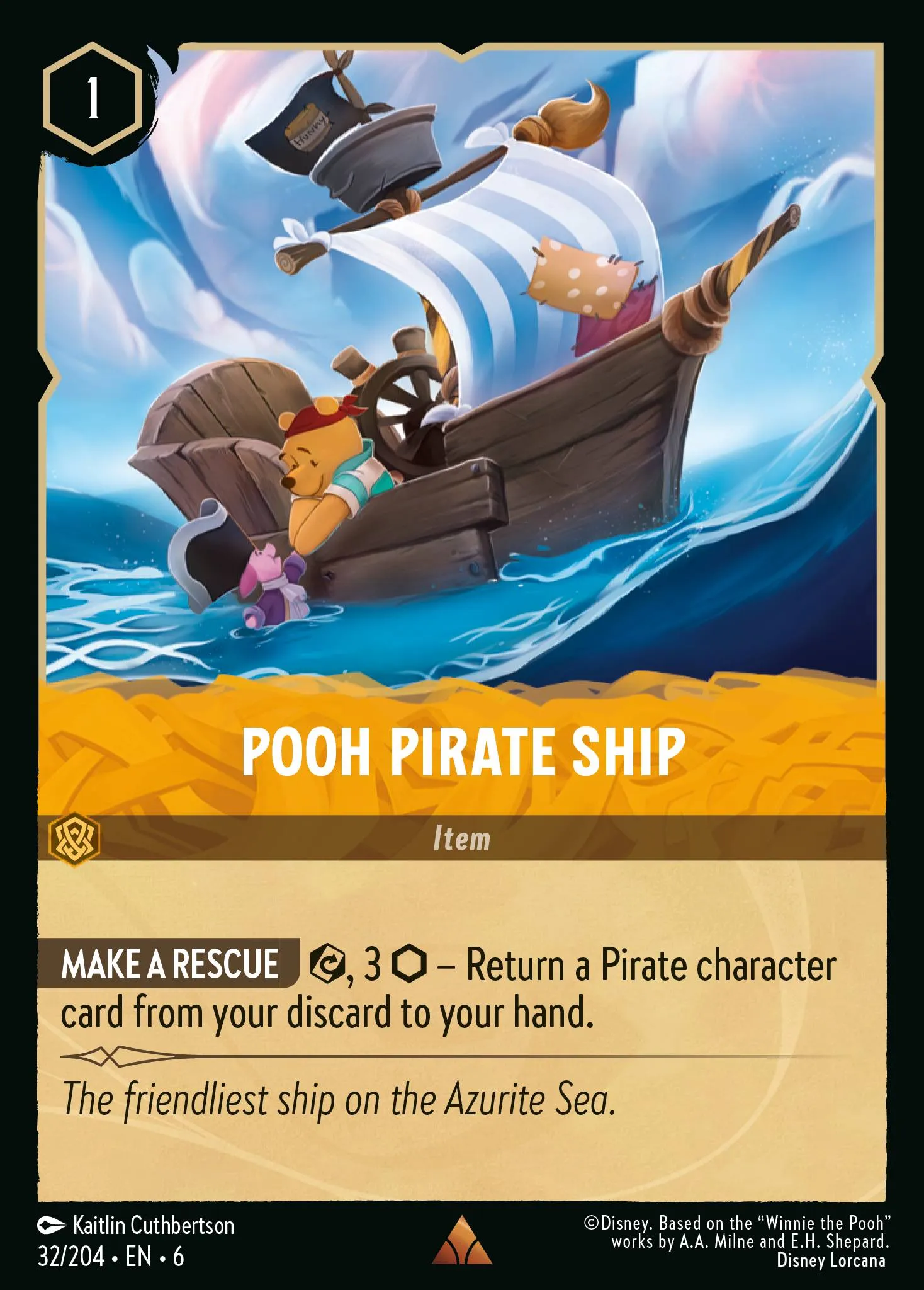 Pooh Pirate Ship (006-032)