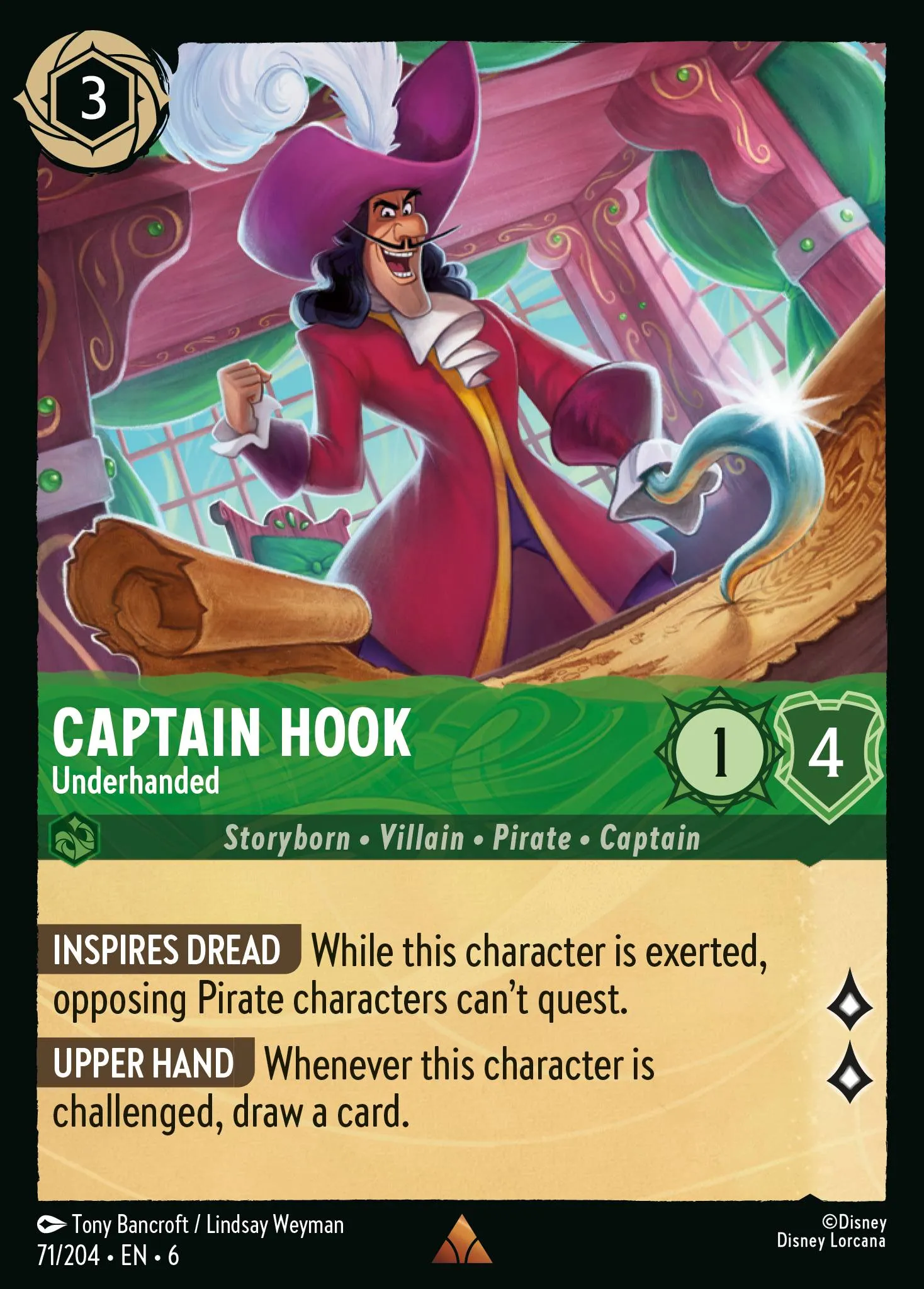 Captain Hook - Underhanded (006-071)