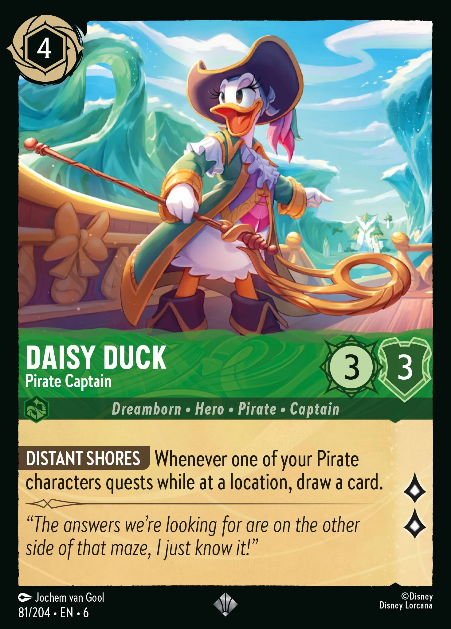 Daisy Duck - Pirate Captain (006-081)