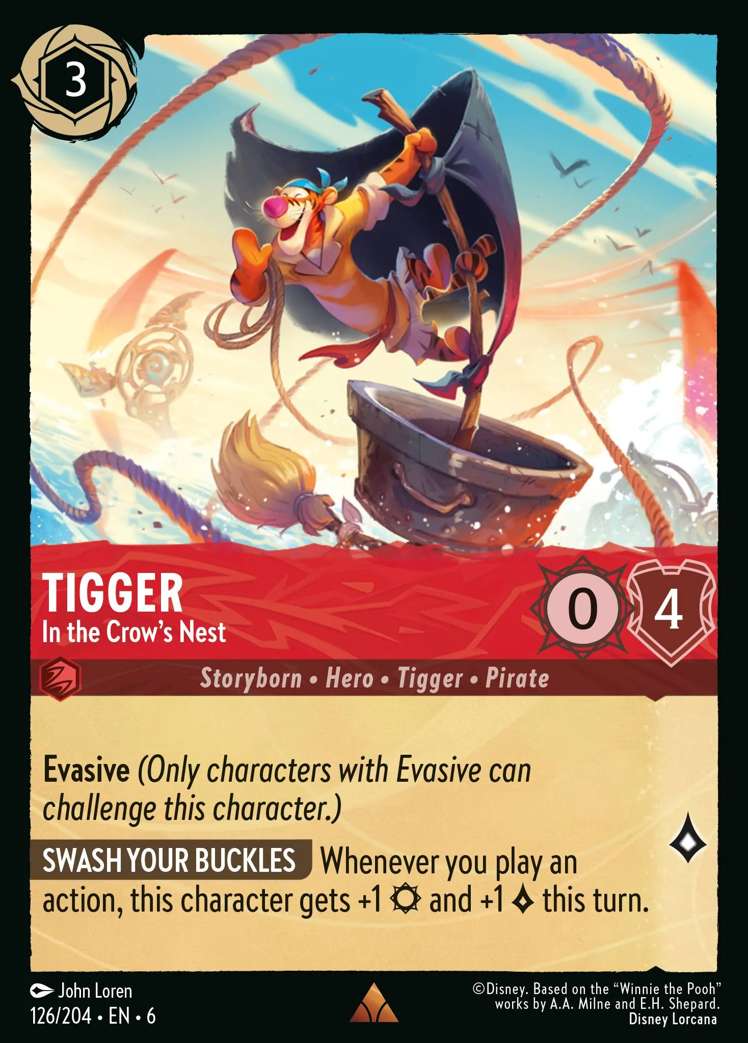 Tigger - In the Crow's Nest (006-126)