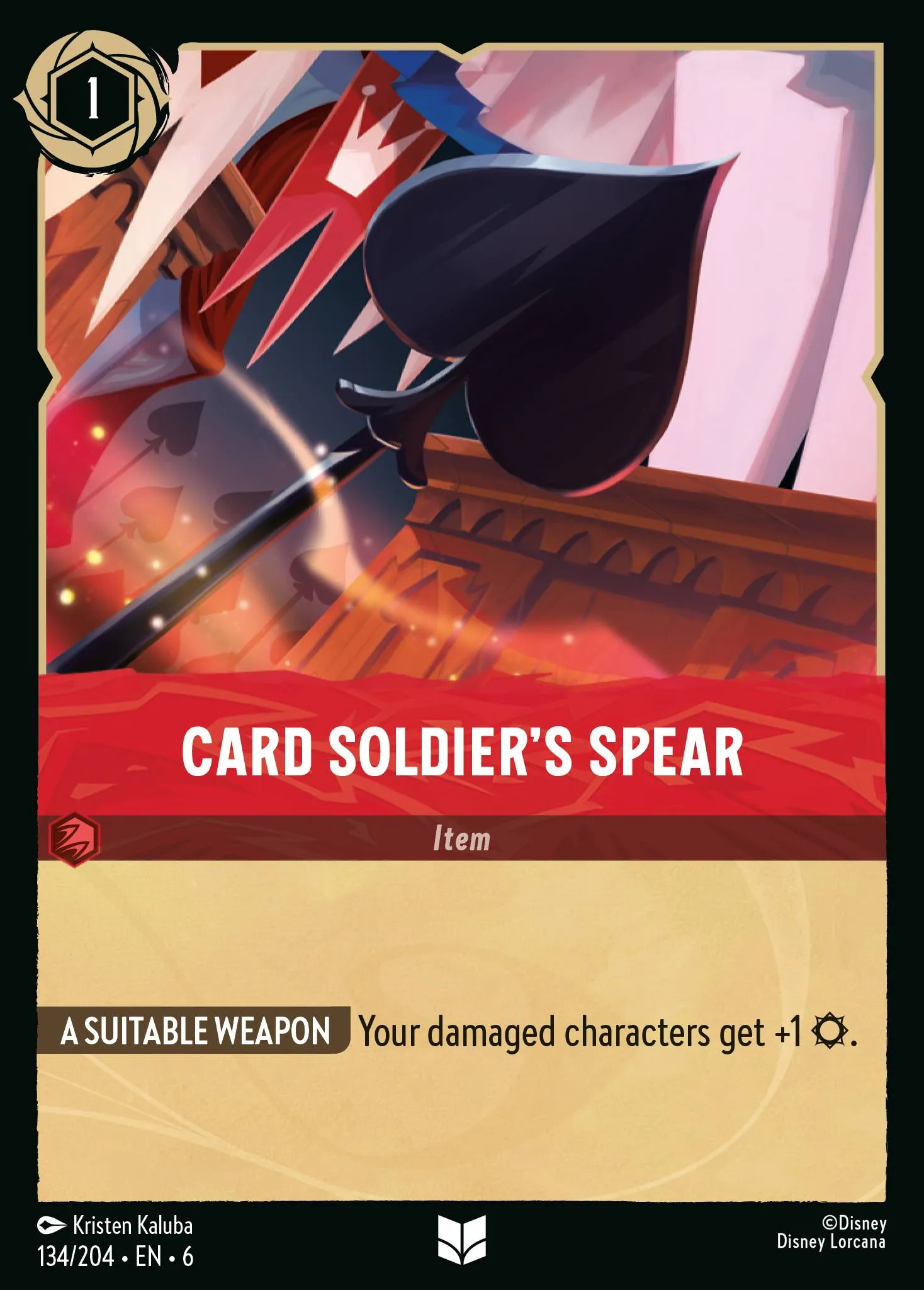 Card Soldier's Spear (006-134)