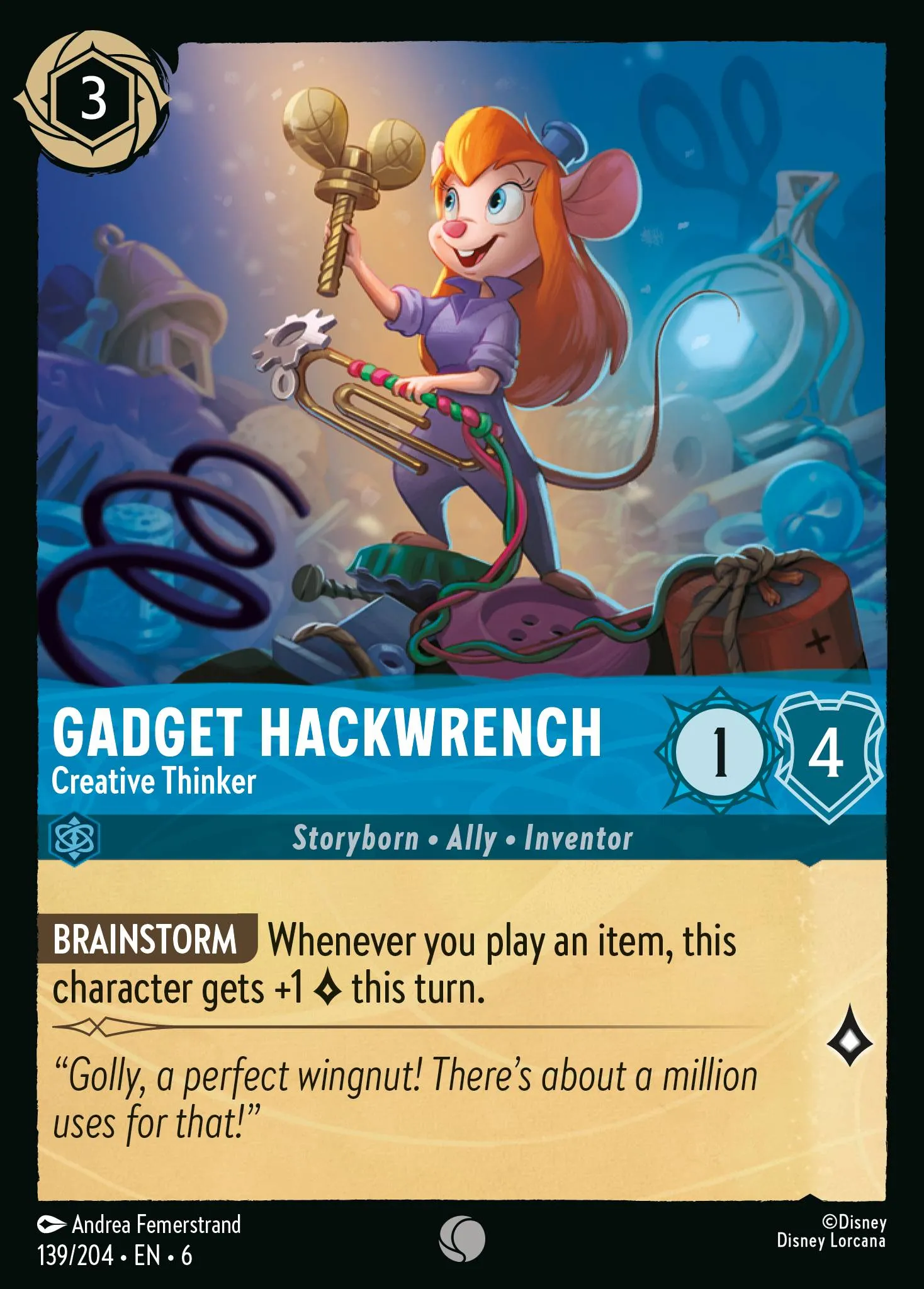 Gadget Hackwrench - Creative Thinker (006-139)