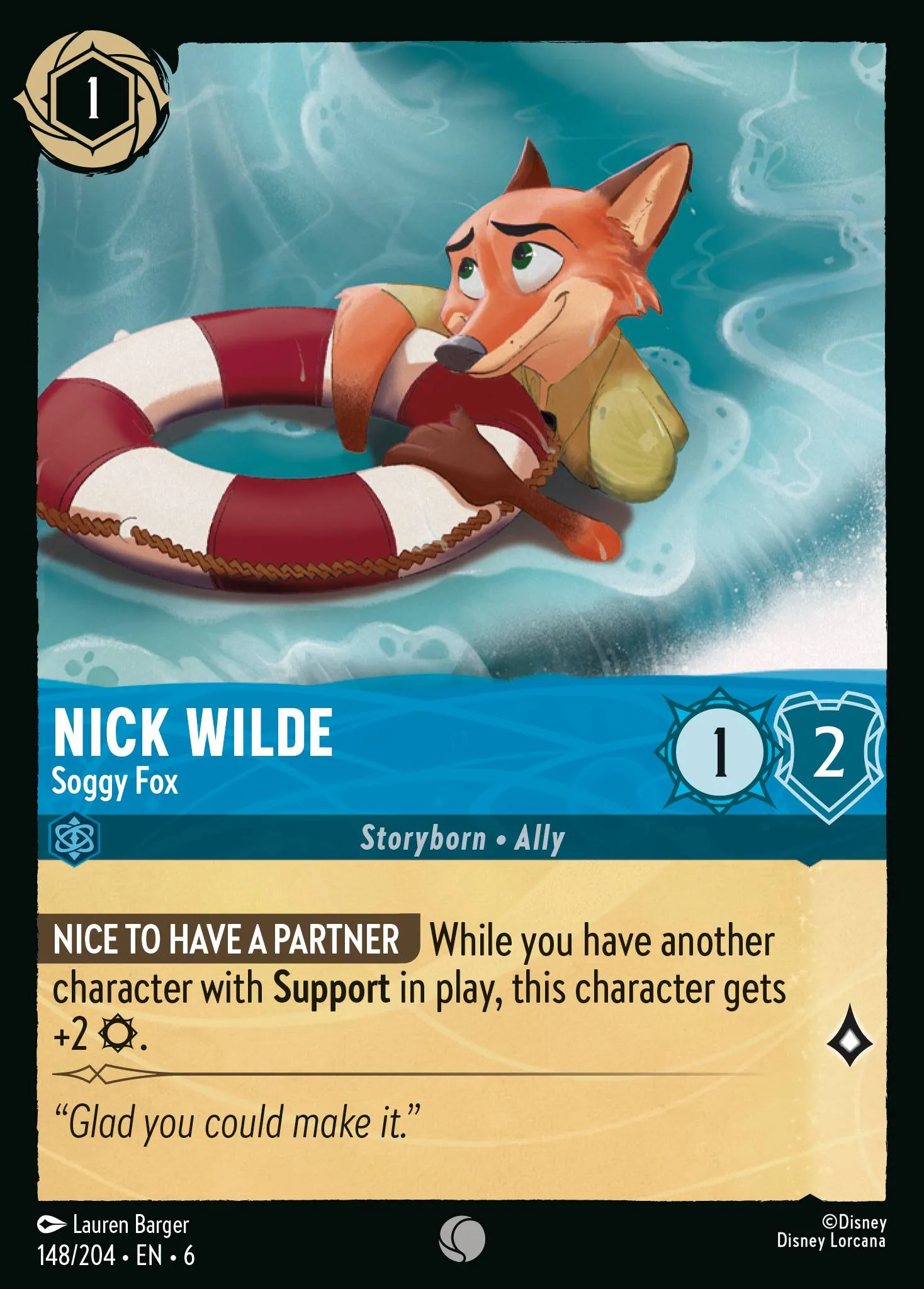 Nick Wilde - Soggy Fox (006-148)