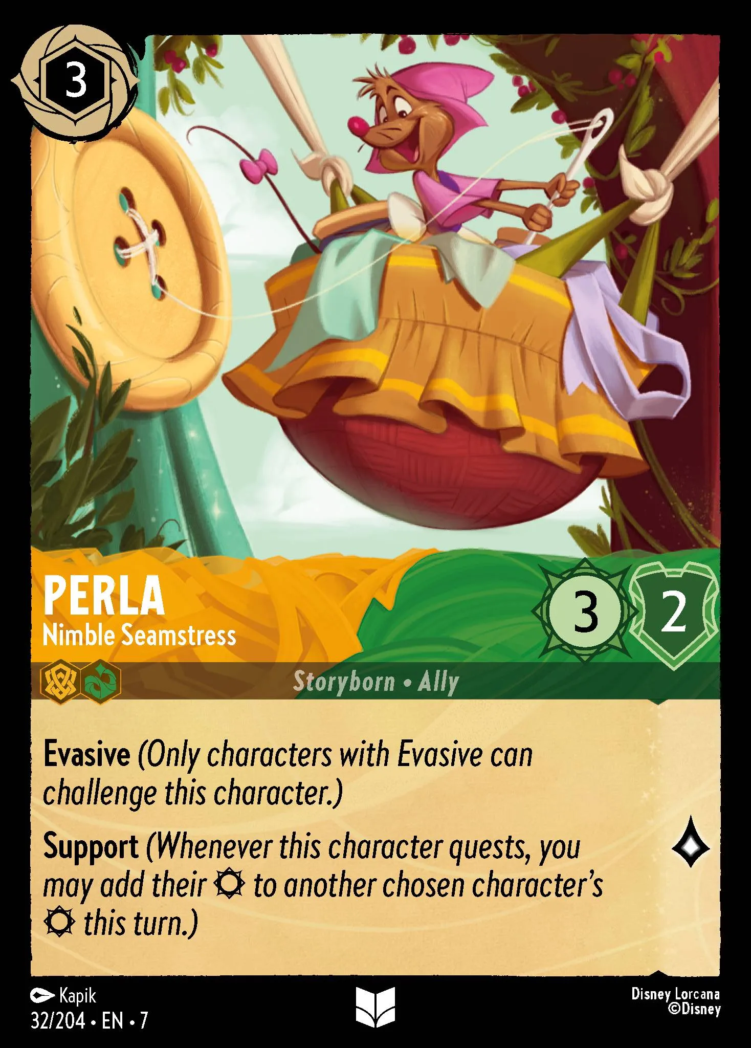 Perla - Nimble Seamstress (007-032)