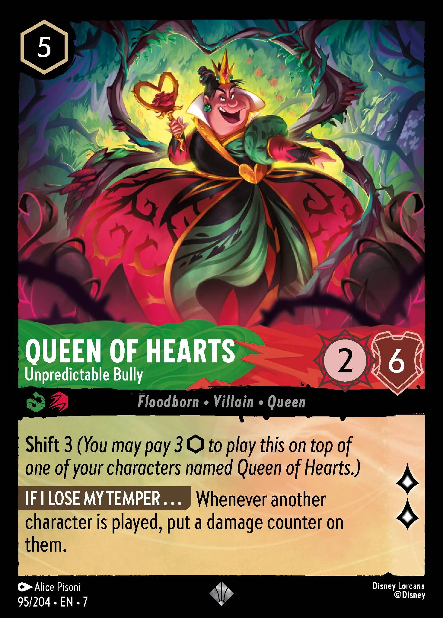Queen of Hearts - Unpredictable Bully (007-095)