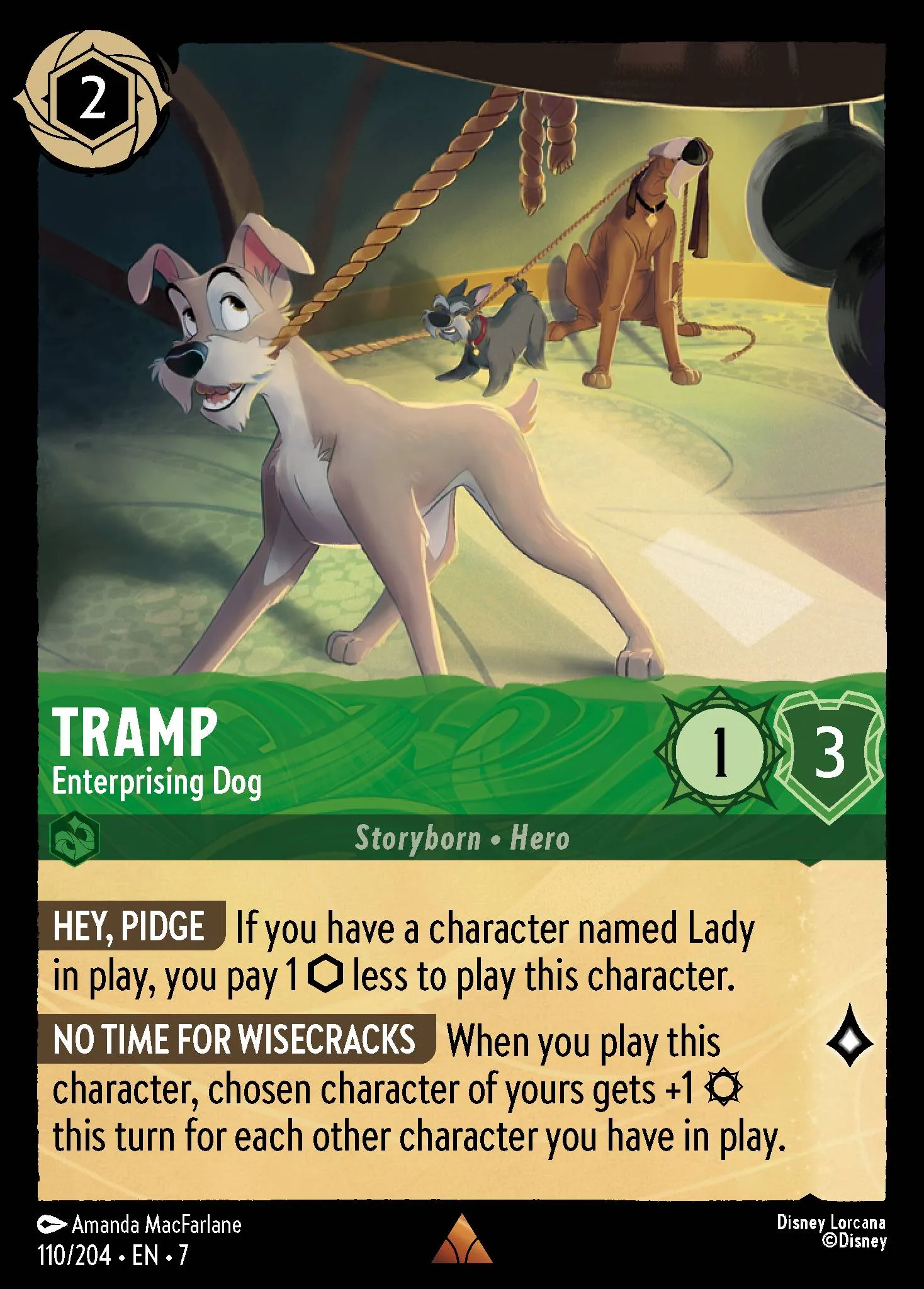 Tramp - Enterprising Dog (007-110)