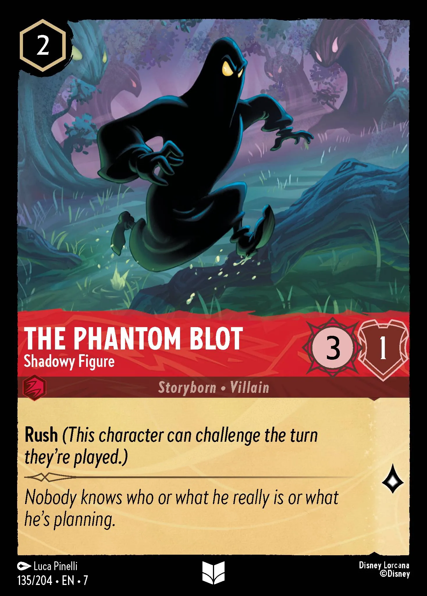 The Phantom Blot - Shadowy Figure (007-135)