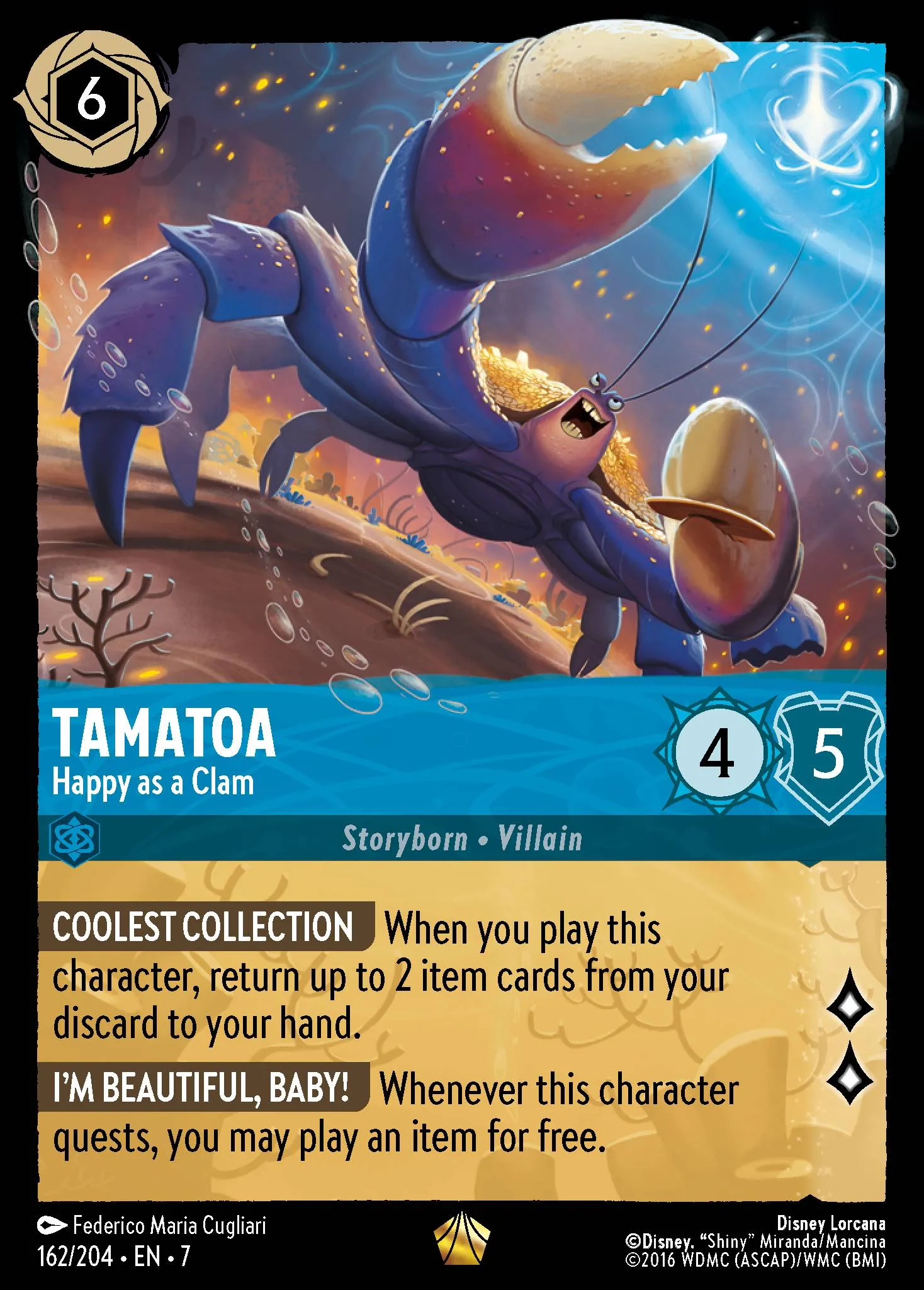 Tamatoa - Happy as a Clam (007-162)