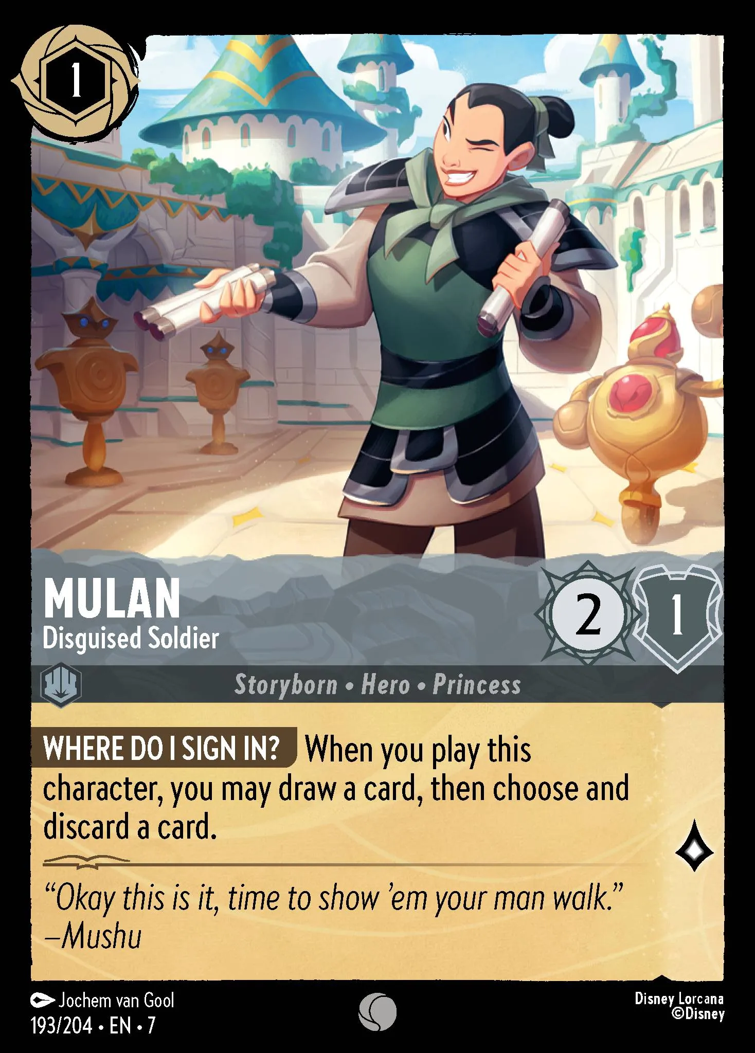 Mulan - Disguised Soldier (007-193)