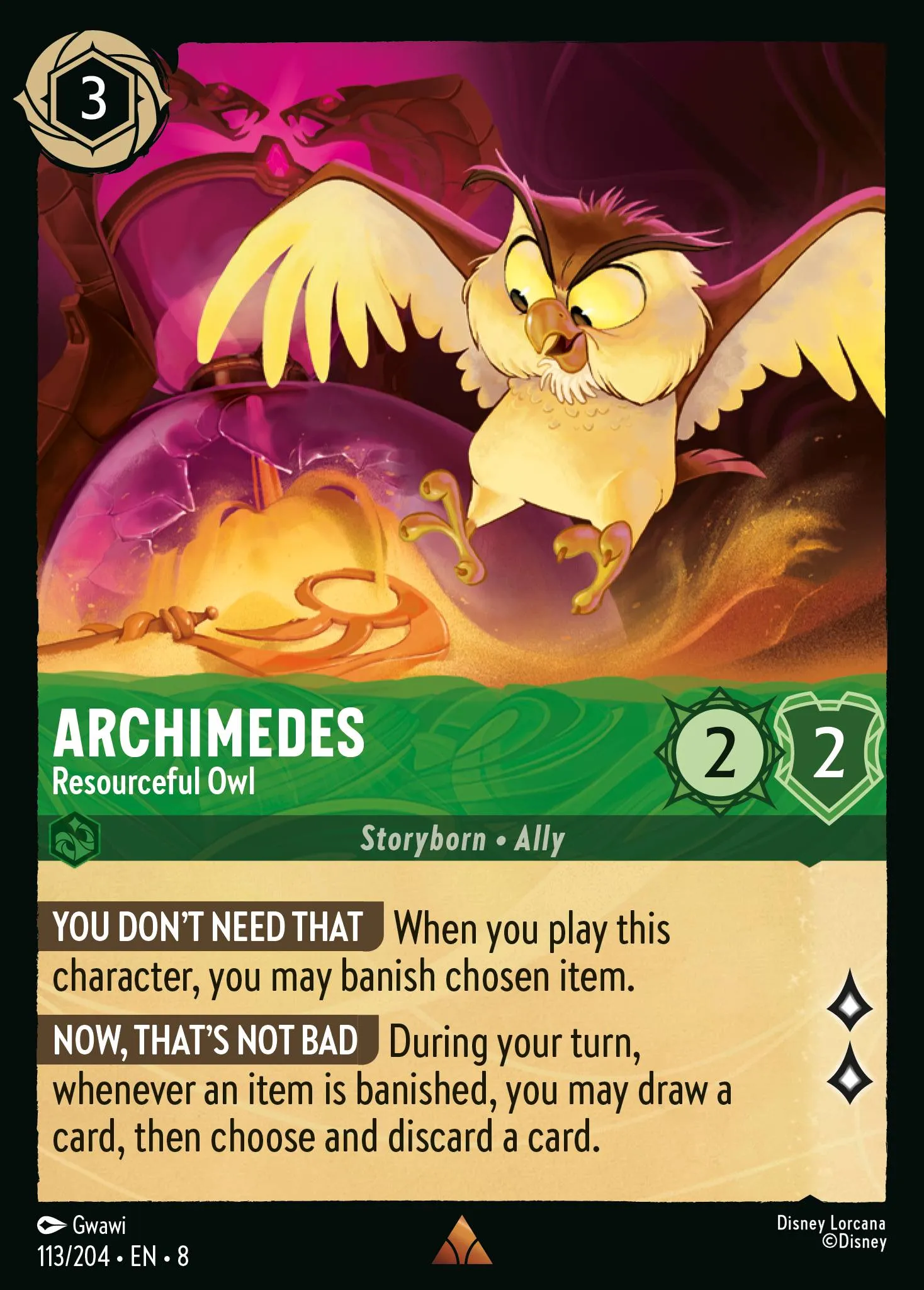 Archimedes - Resourceful Owl (008-113)