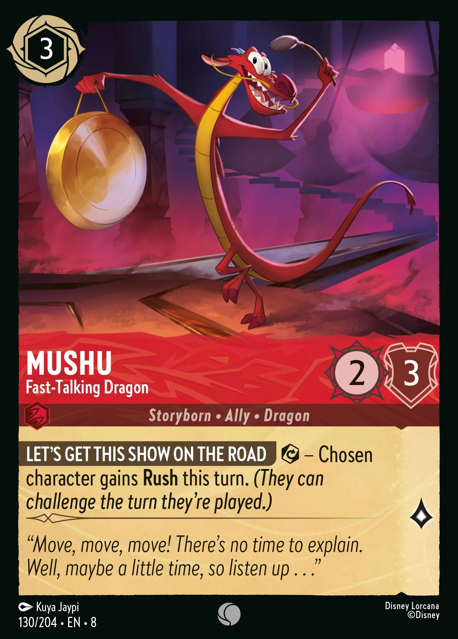 Mushu - Fast-Talking Dragon (008-130)