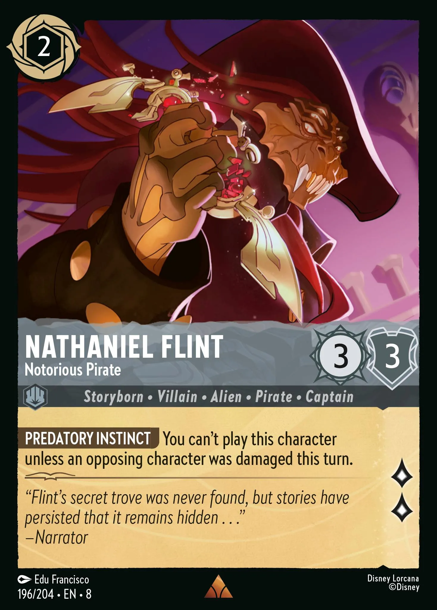 Nathaniel Flint - Notorious Pirate (008-196)