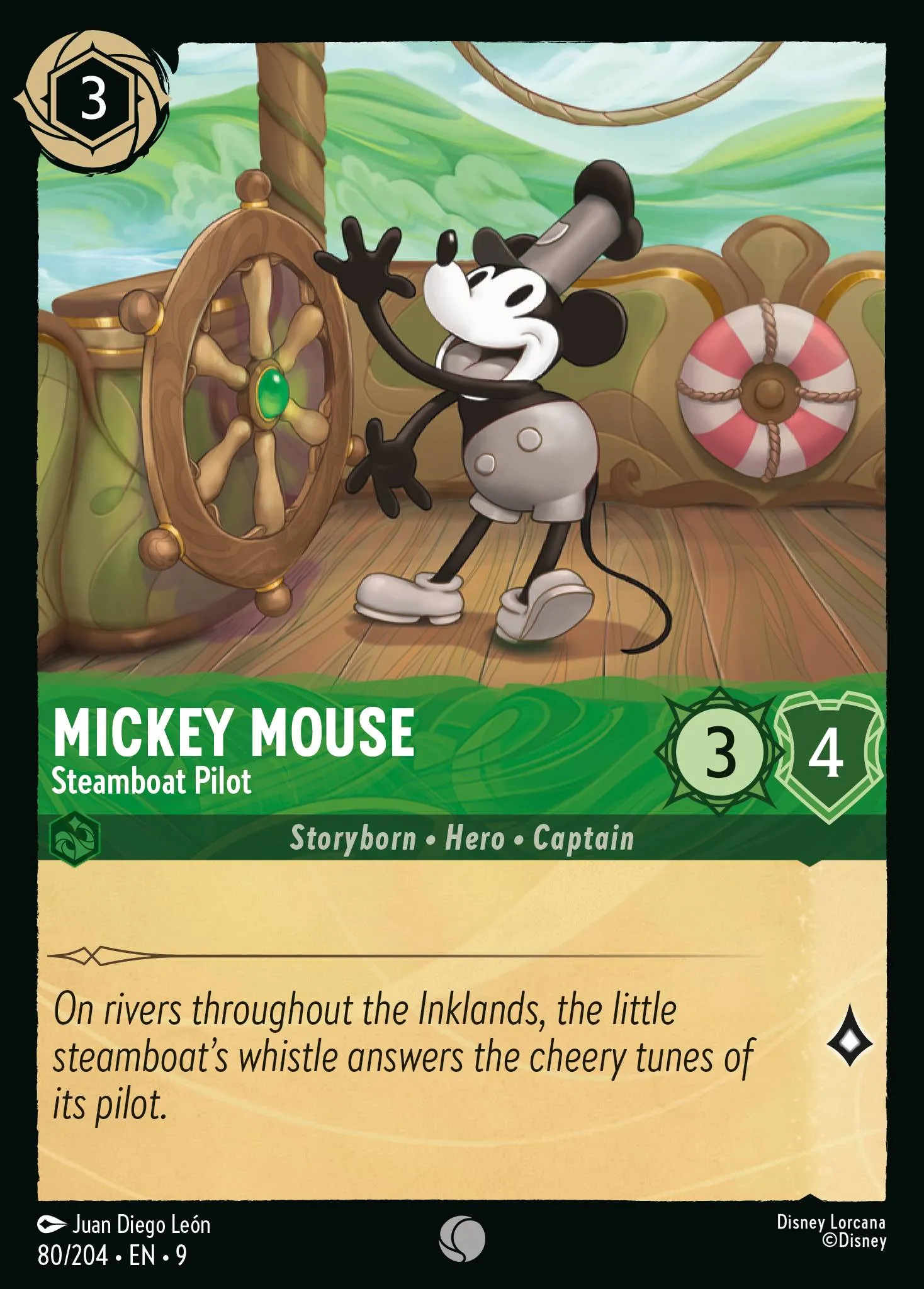Mickey Mouse - Steamboat Pilot (009-080)