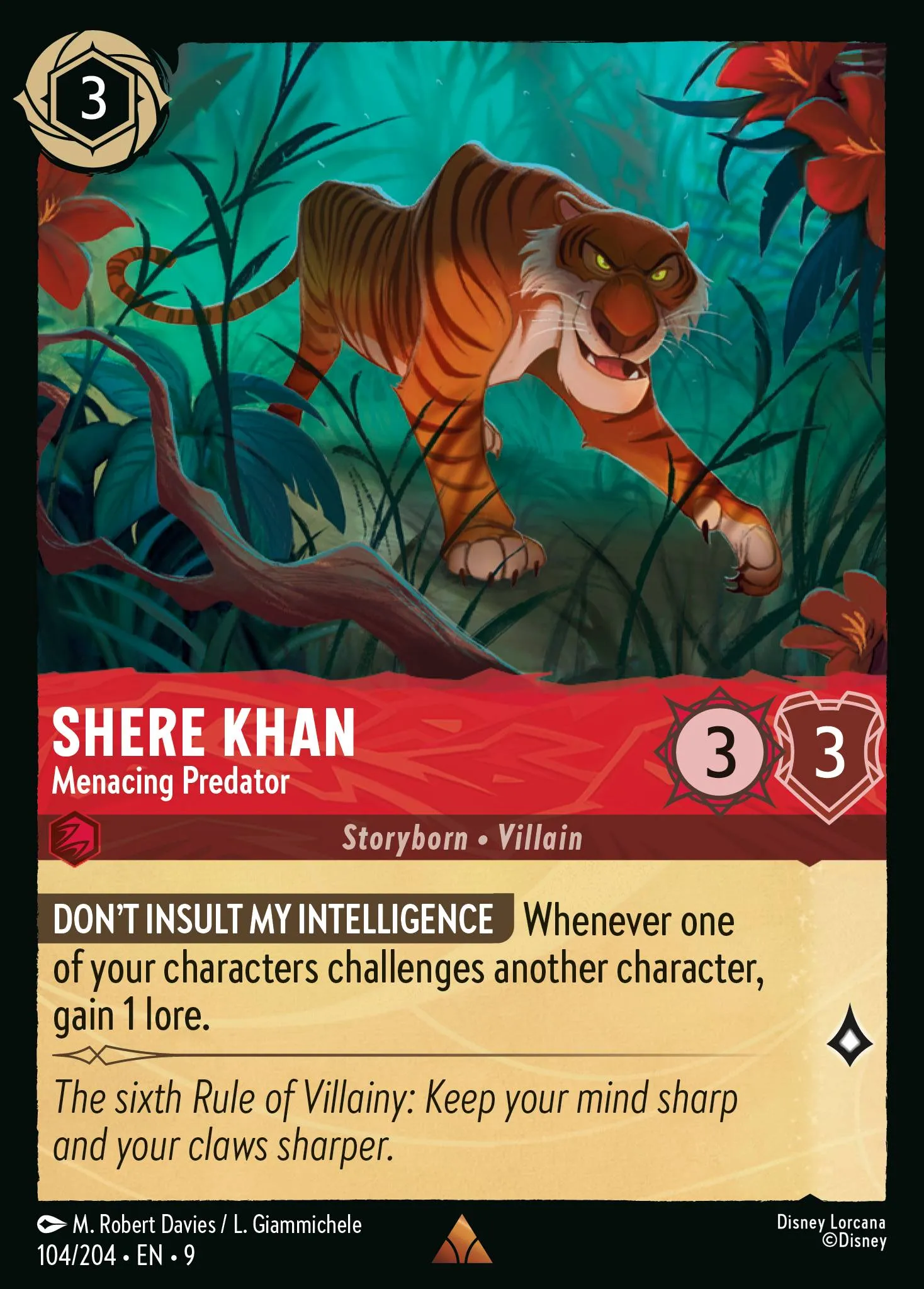 Shere Khan - Menacing Predator (009-104)