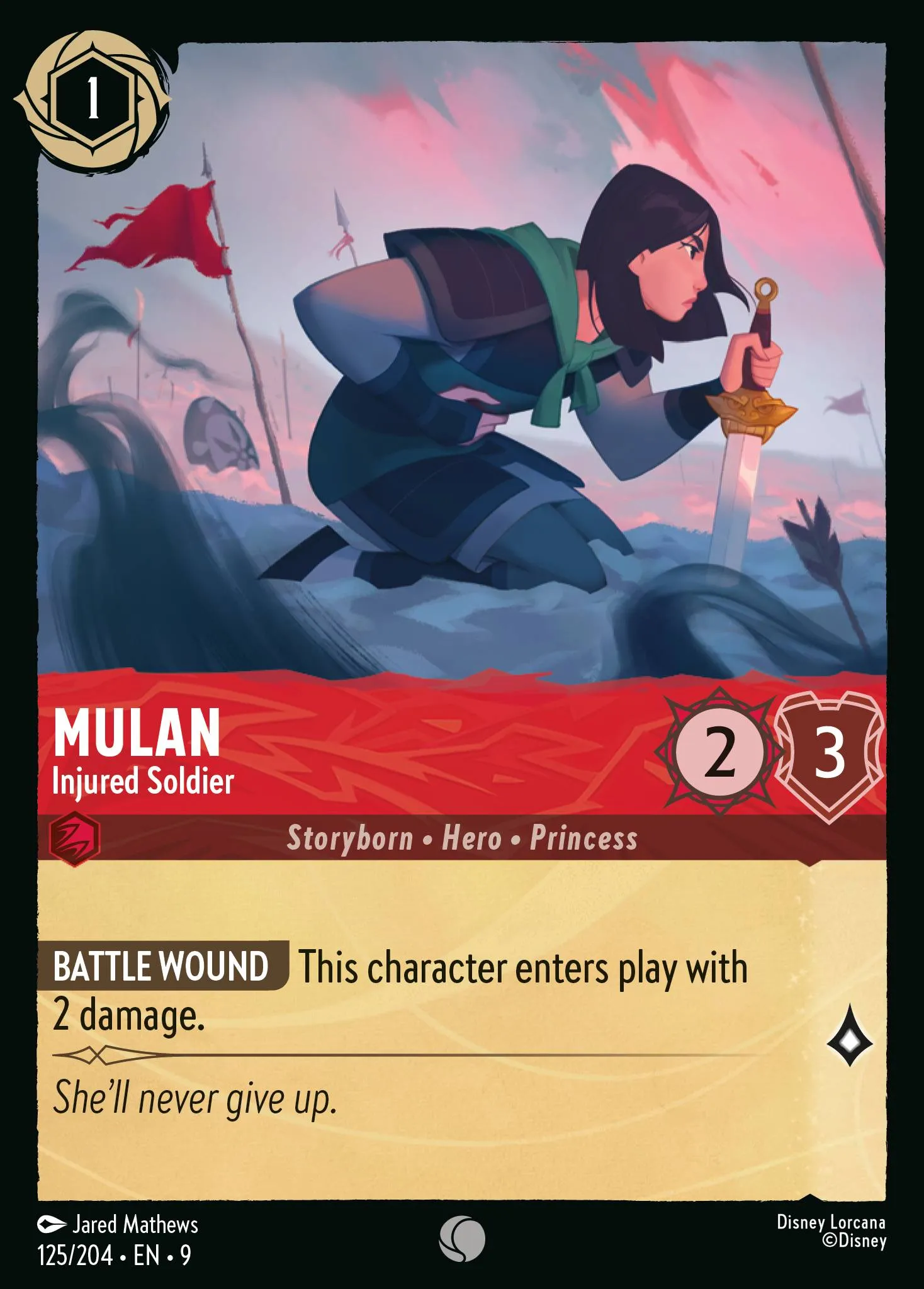 Mulan - Injured Soldier (009-125)