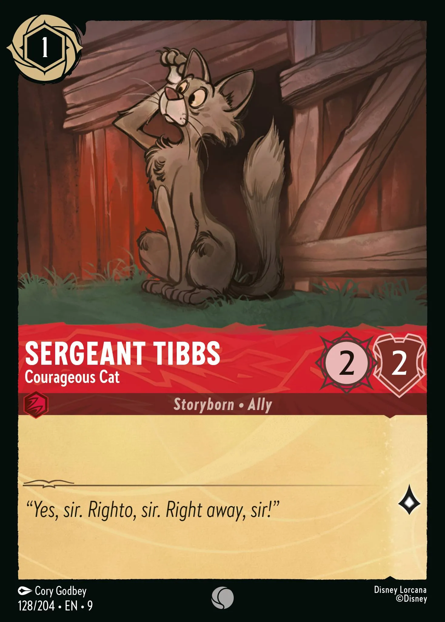 Sergeant Tibbs - Courageous Cat (009-128)