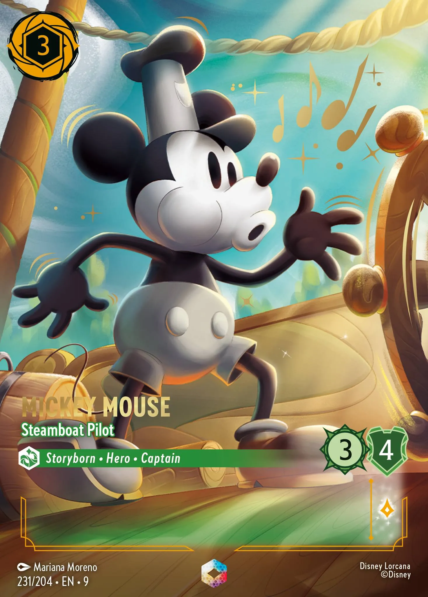 Mickey Mouse - Steamboat Pilot (009-231)