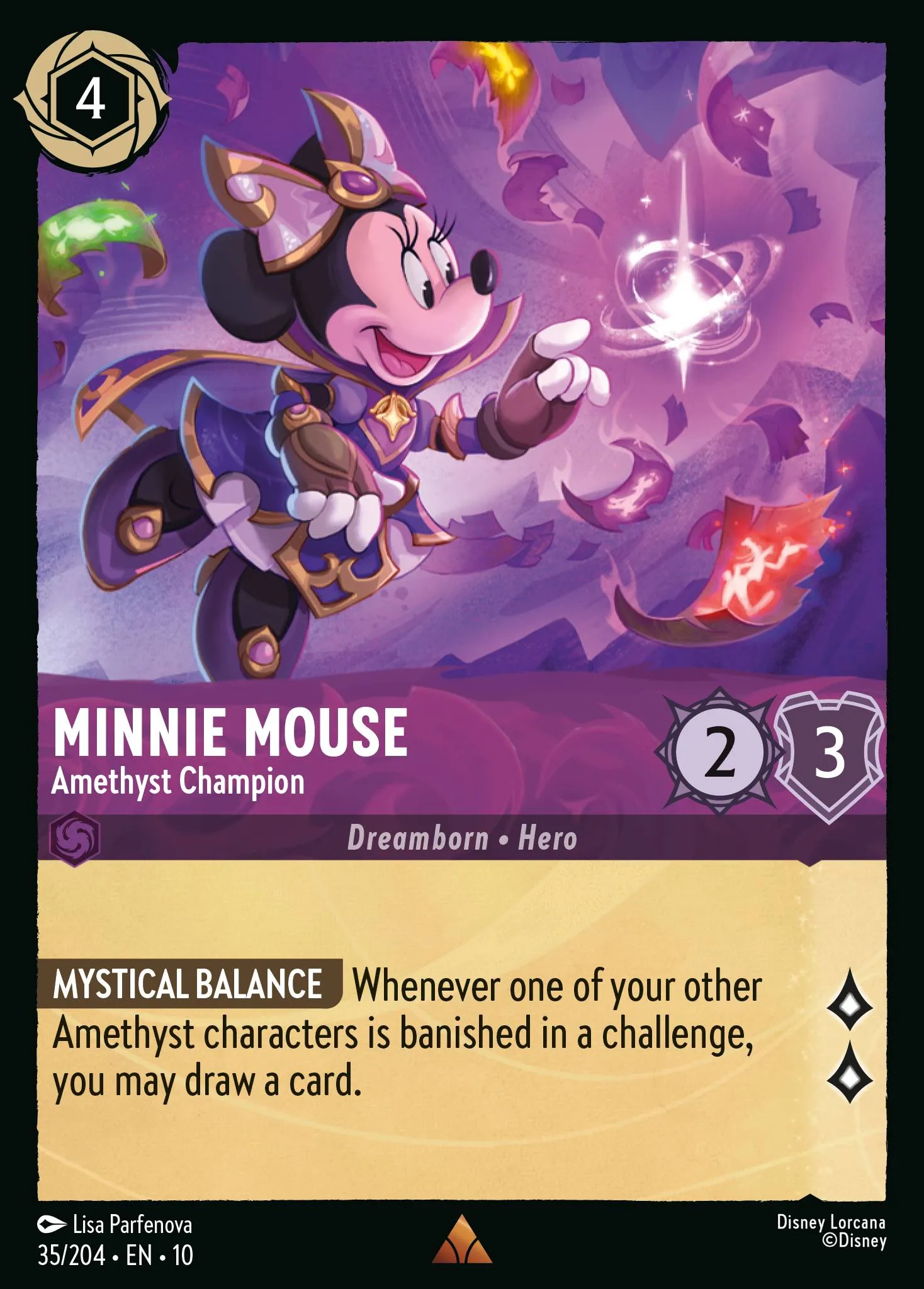 Minnie Mouse - Amethyst Champion (010-035)