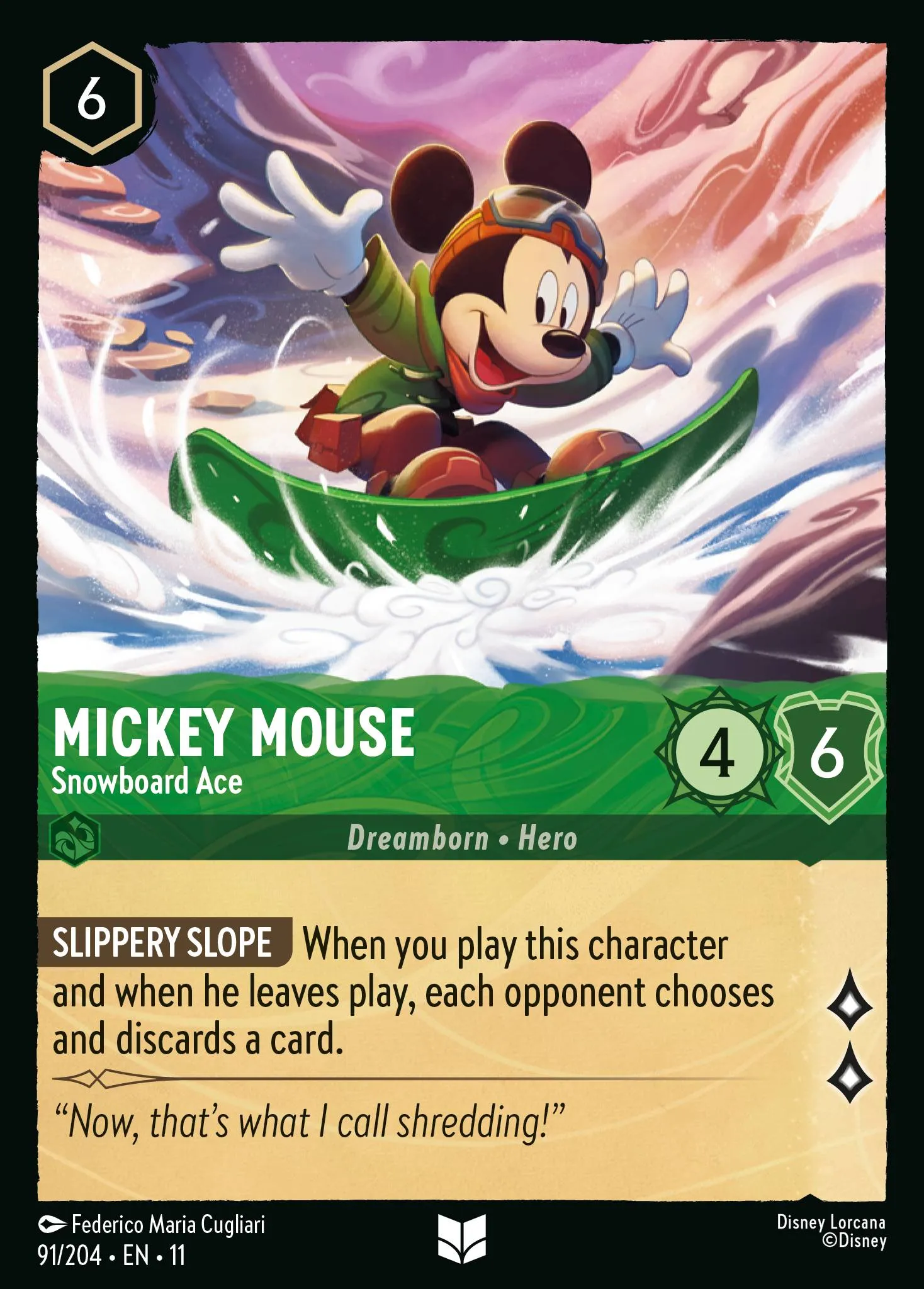Mickey Mouse - Snowboard Ace (011-091)