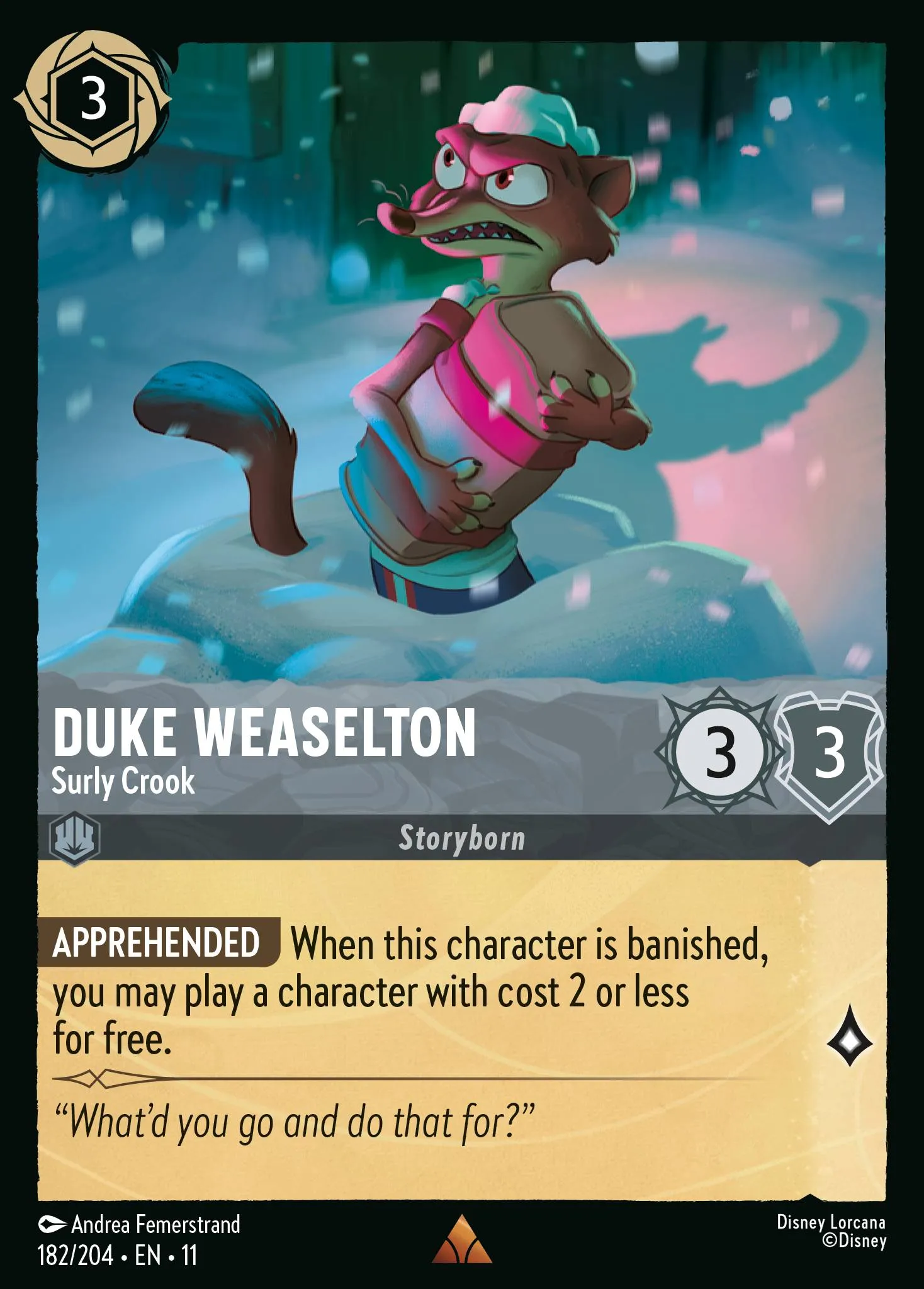 Duke Weaselton - Surly Crook (011-182)