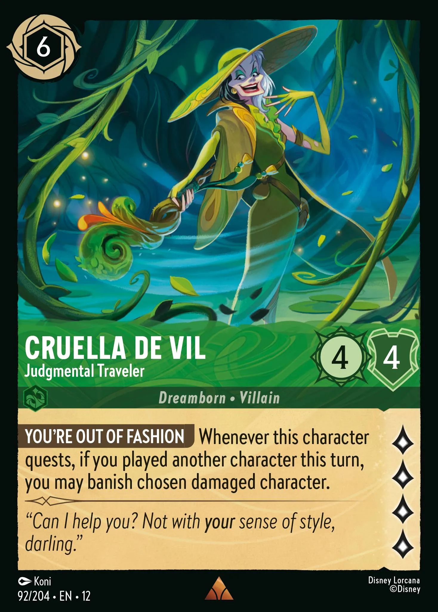 Cruella De Vil - Judgmental Traveler (012-092)