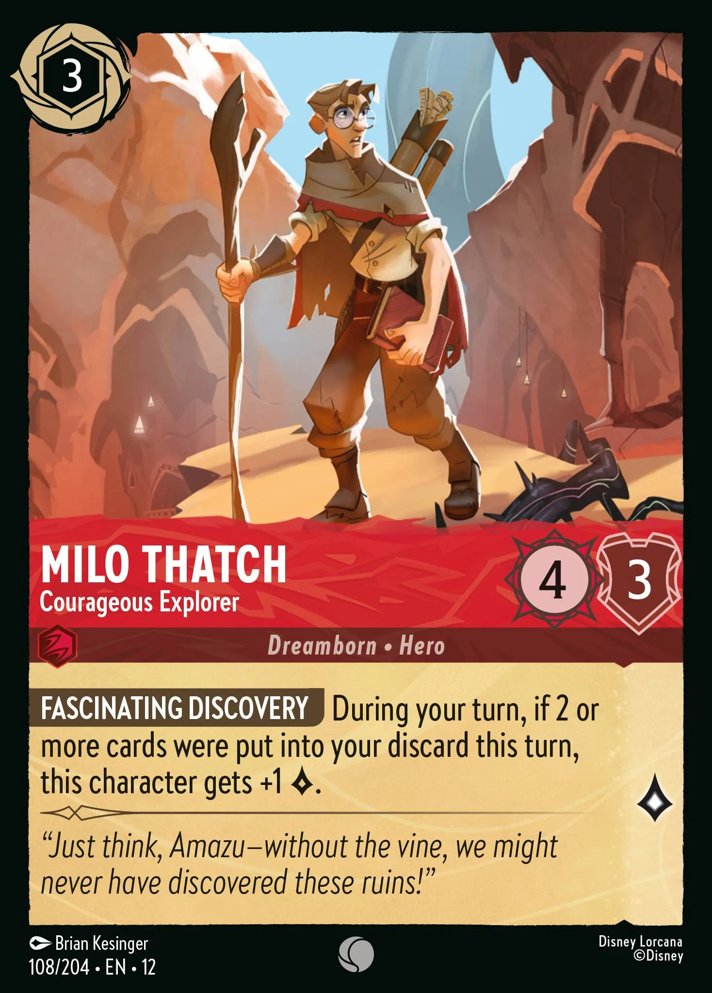 Milo Thatch - Courageous Explorer (012-108)